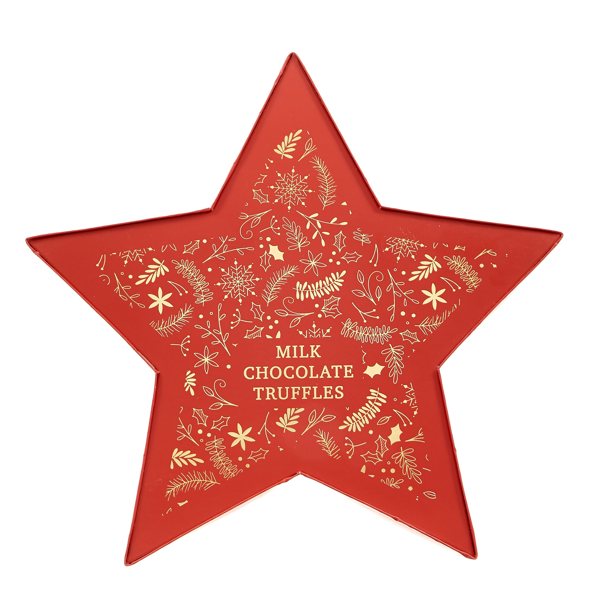 Festive Milk Chocolate Truffles - Red Star