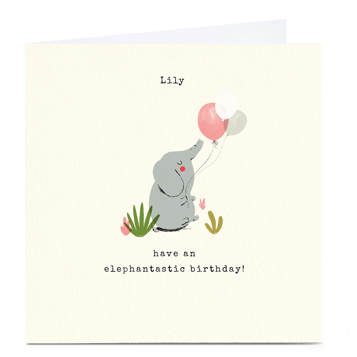 Personalised Andrew Thornton Birthday Card - Elephantastic 