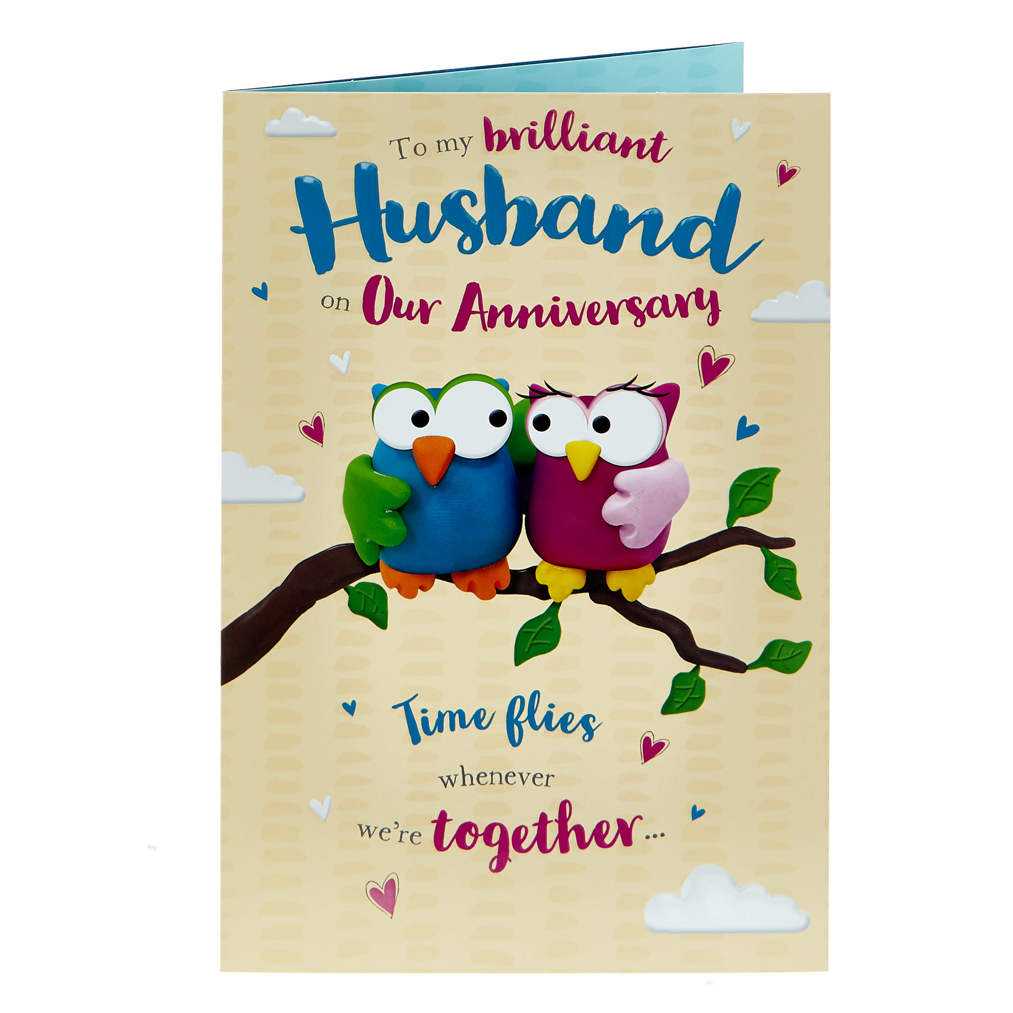 Anniversary Card - Brilliant Husband Time Flies