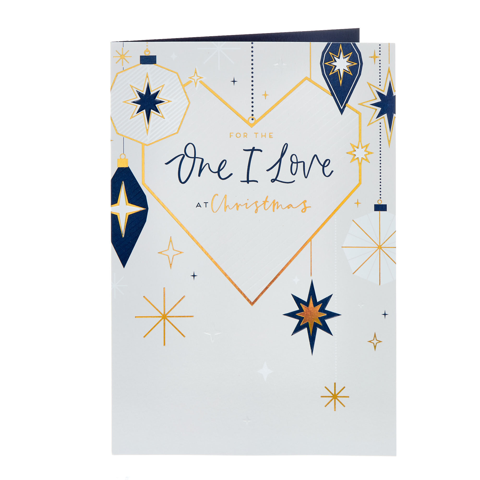 One I Love Contemporary Heart Christmas Card