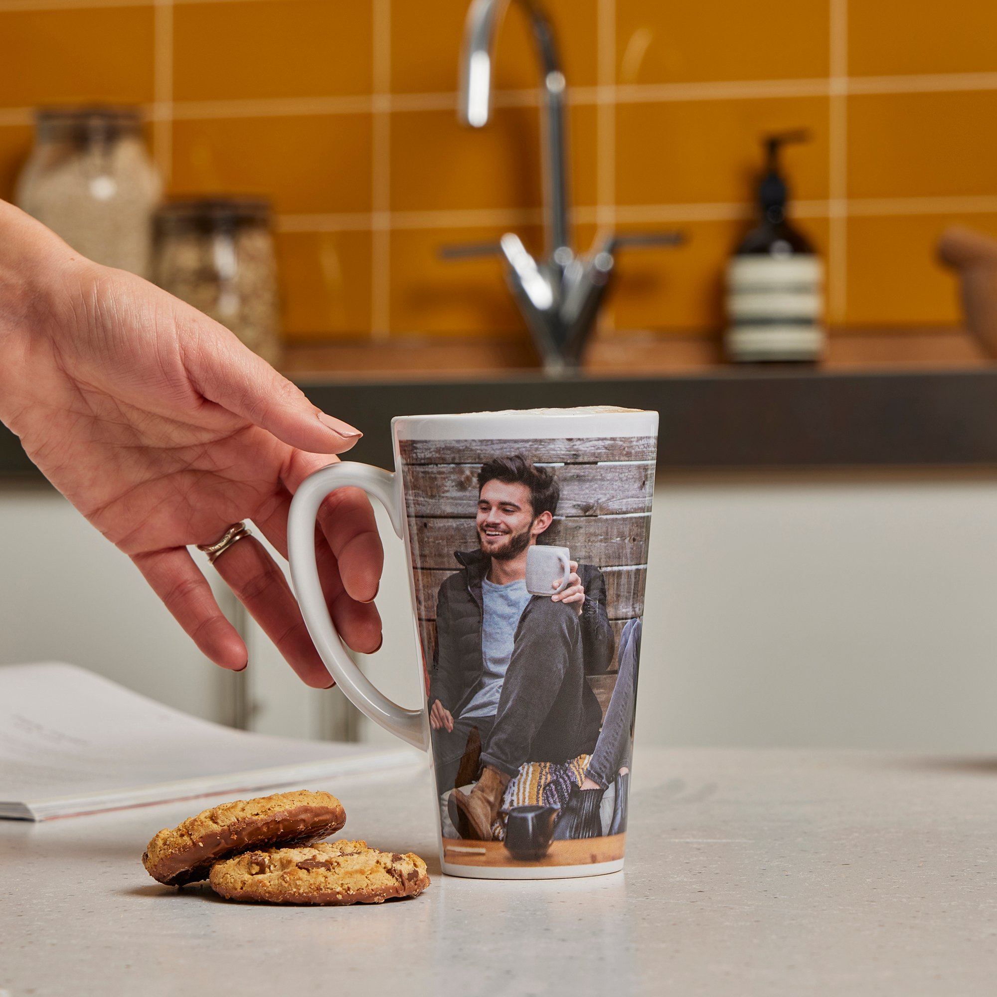 Personalised 17oz Photo Latte Mug