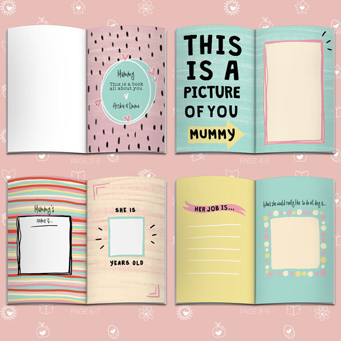 Fill in Your Words for Mummy from the kids A5 Personalised Book