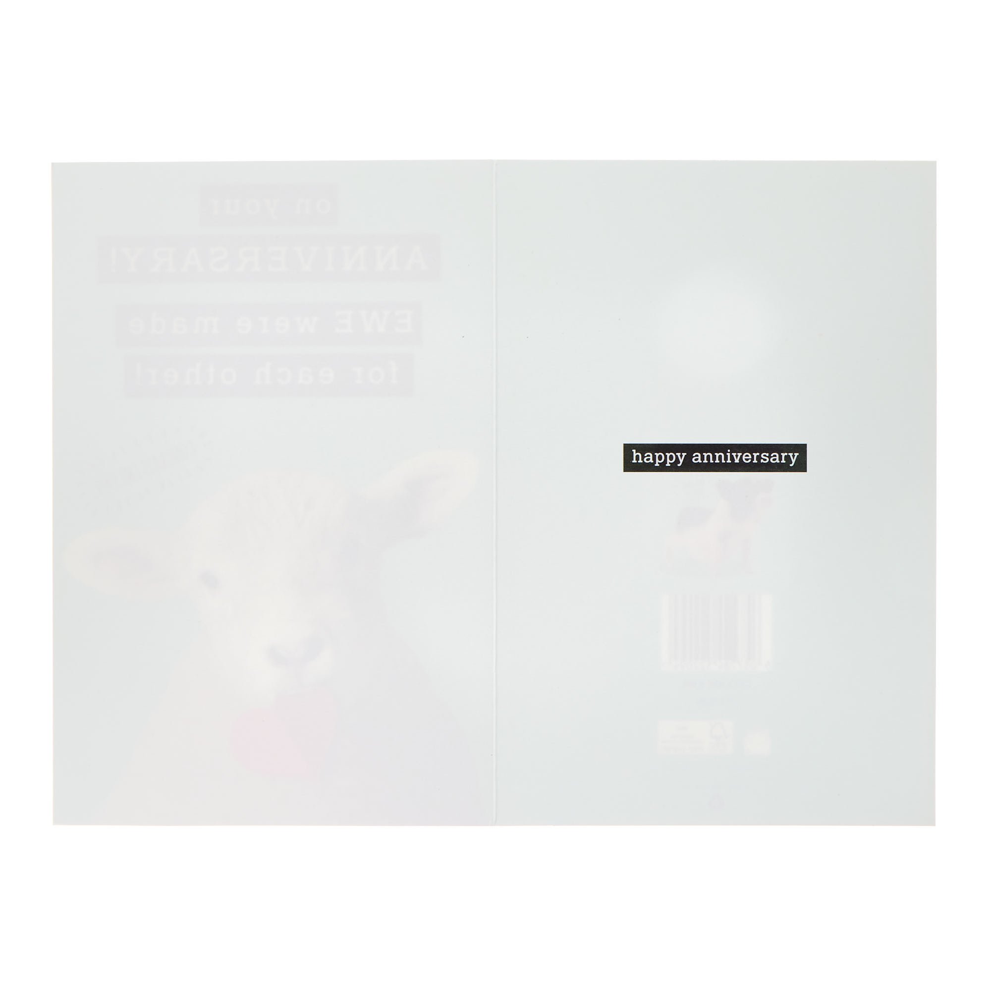 Congrats Ewe Pair Wedding Anniversary Card