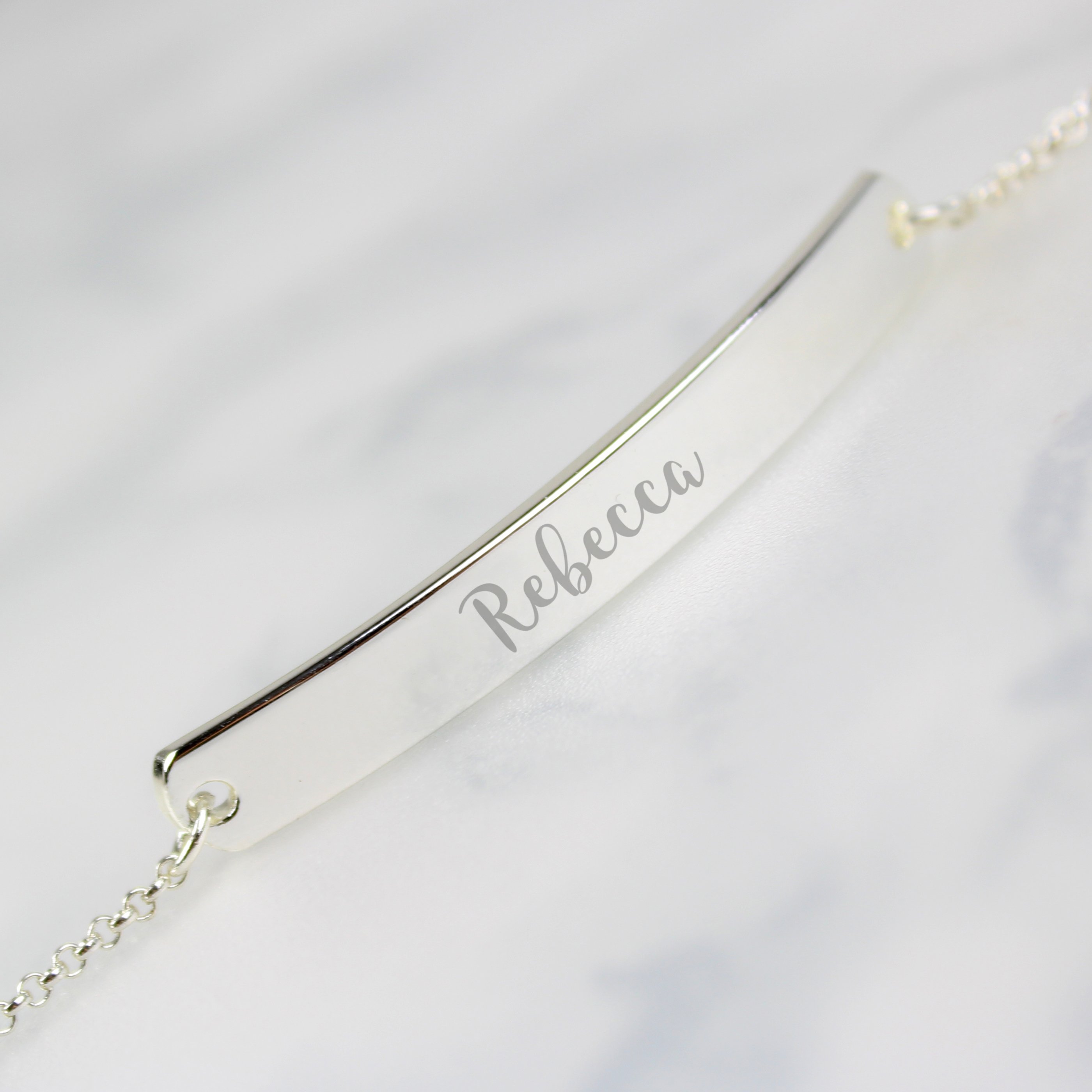 Personalised Silver ID Bracelet