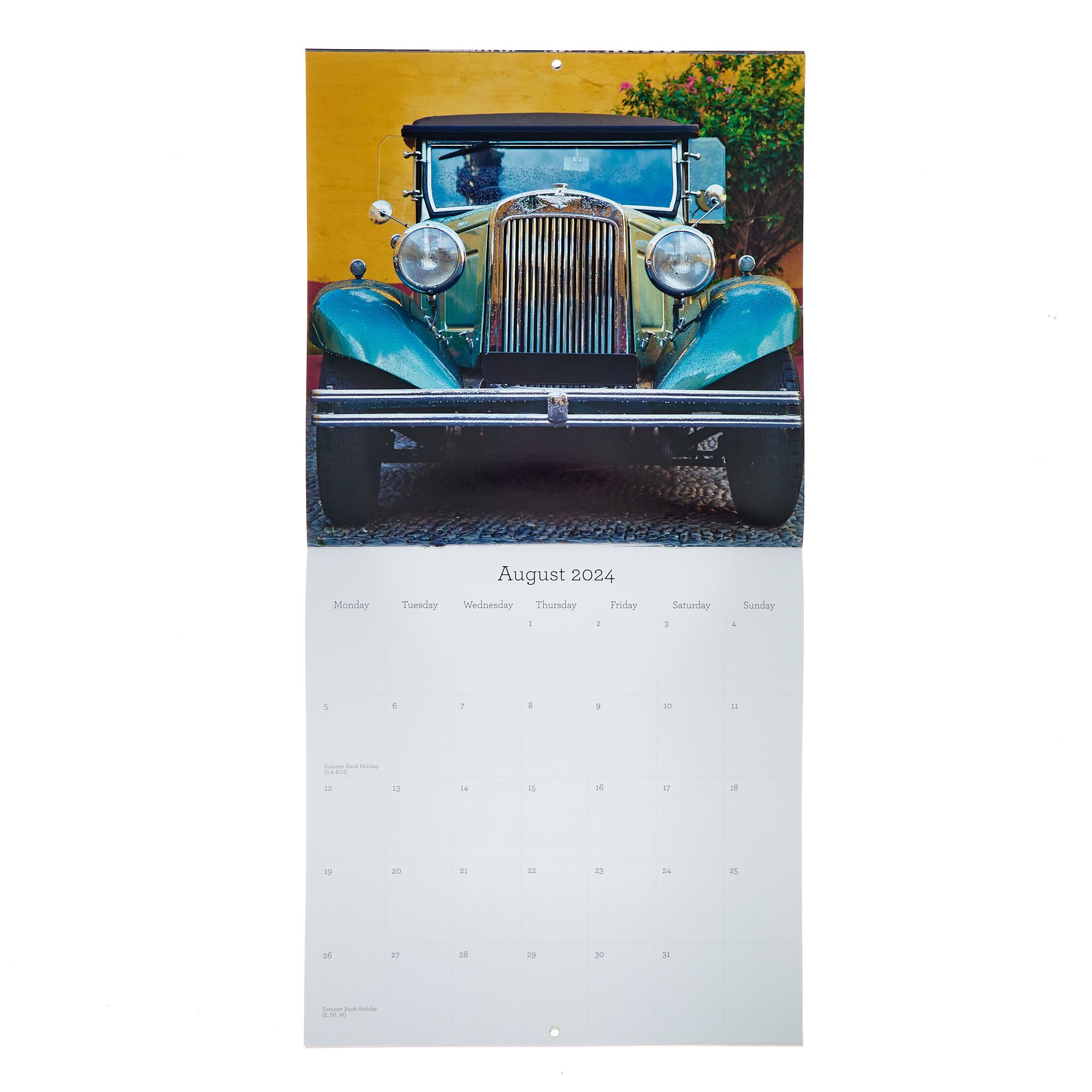Classic Vintage Cars 2024 Square Calendar