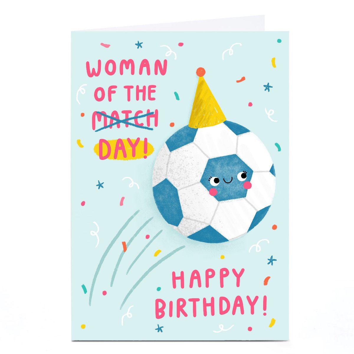 Personalised Jess Moorhouse Birthday Card - Woman of The Day