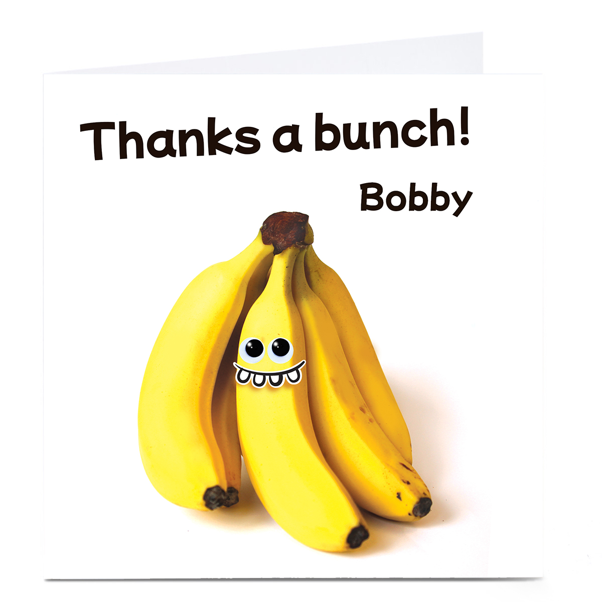 Personalised Hello Munki Thank You Card - Banana Bunch