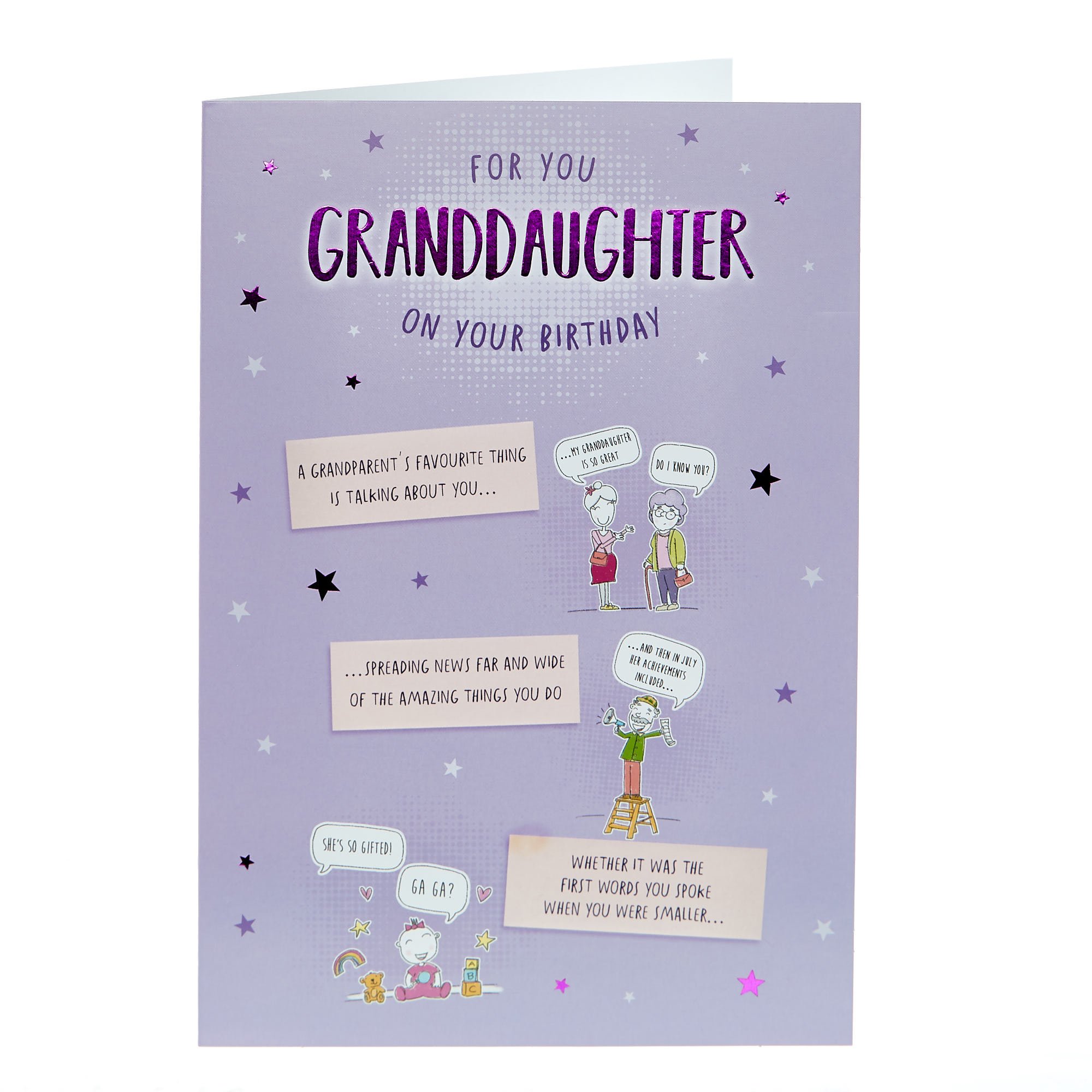 Birthday Card - Granddaughter Taking About You...