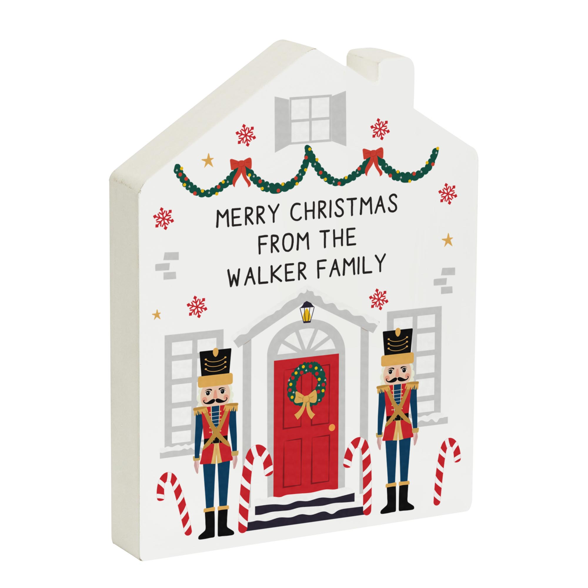 Personalised Nutcracker Christmas House Ornament