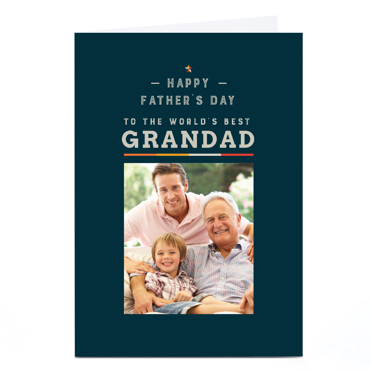 Photo Father's Day Card - The World's Best