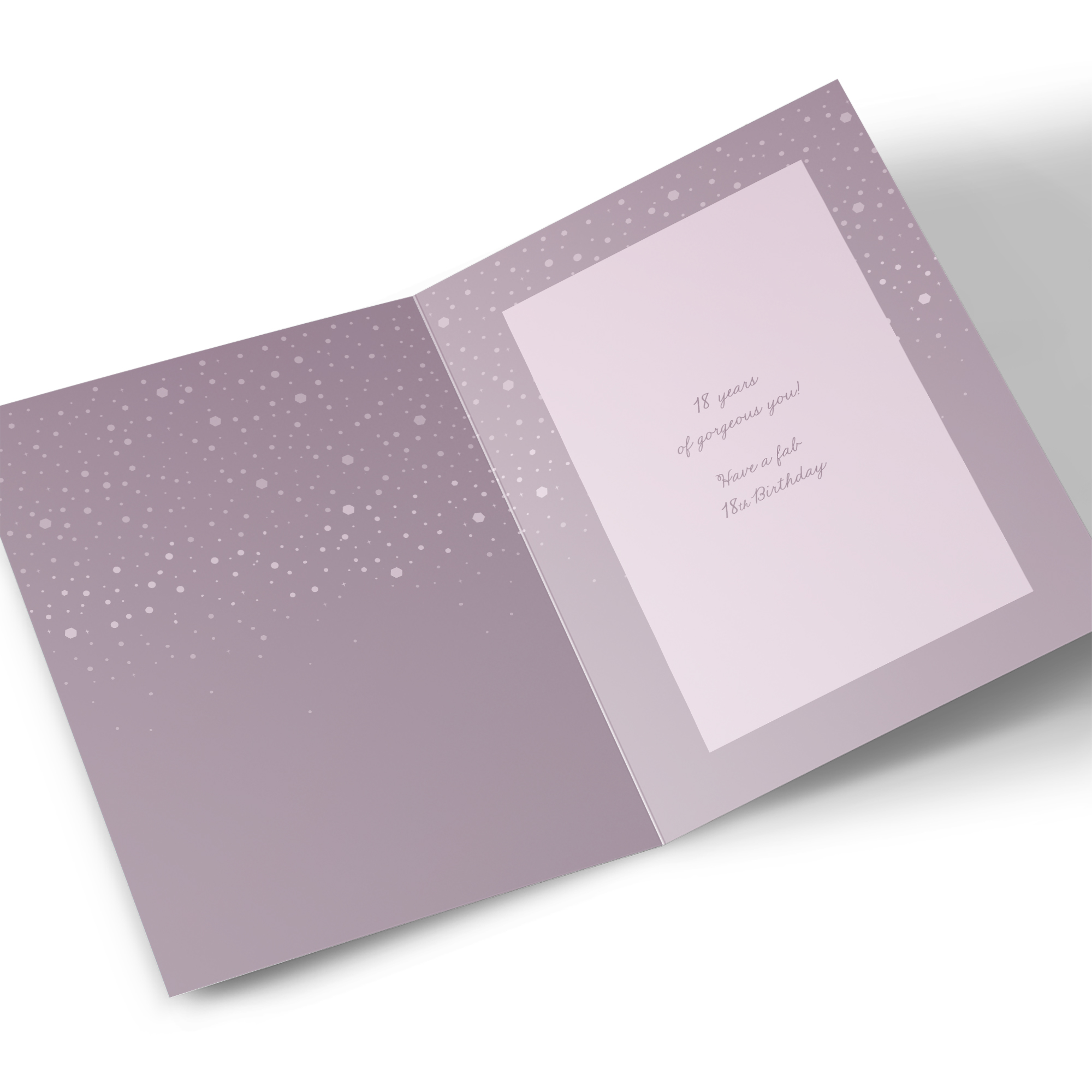 18th Birthday Card - Sparkle and Shine Gold Dress