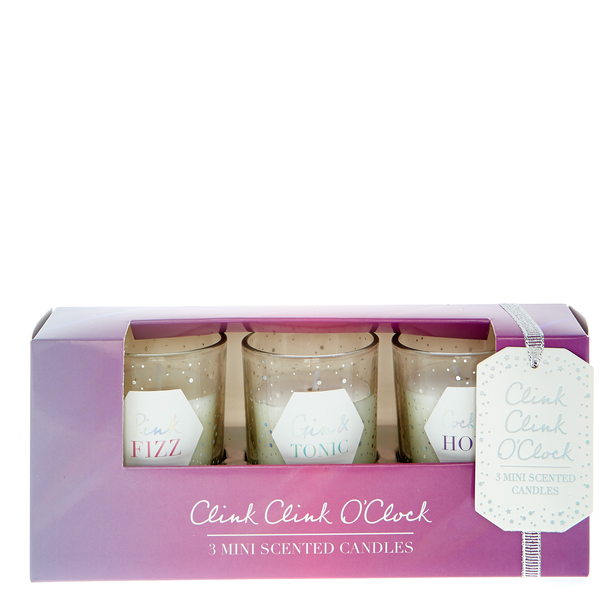 Clink Clink O'clock Mini Scented Candles - Set Of 3