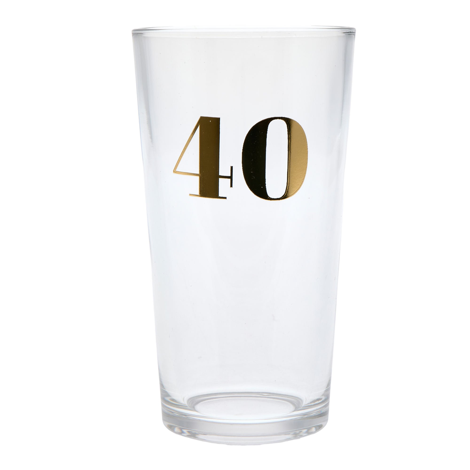 Blue & Gold 40th Birthday Pint Glass