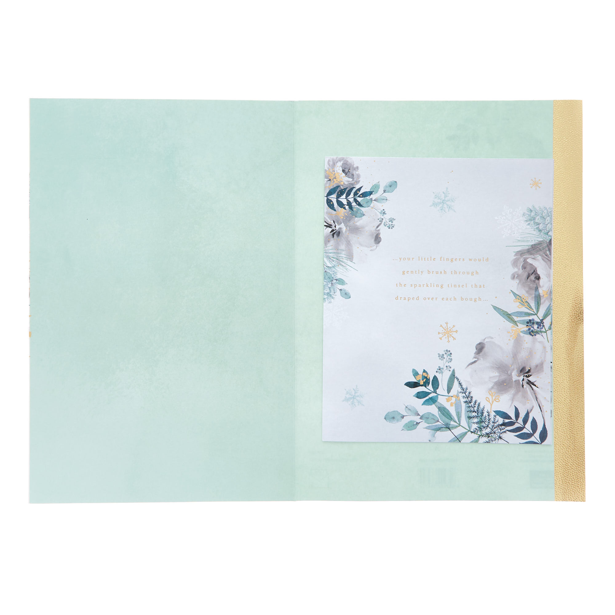 Daughter Special Flowers Christmas Card