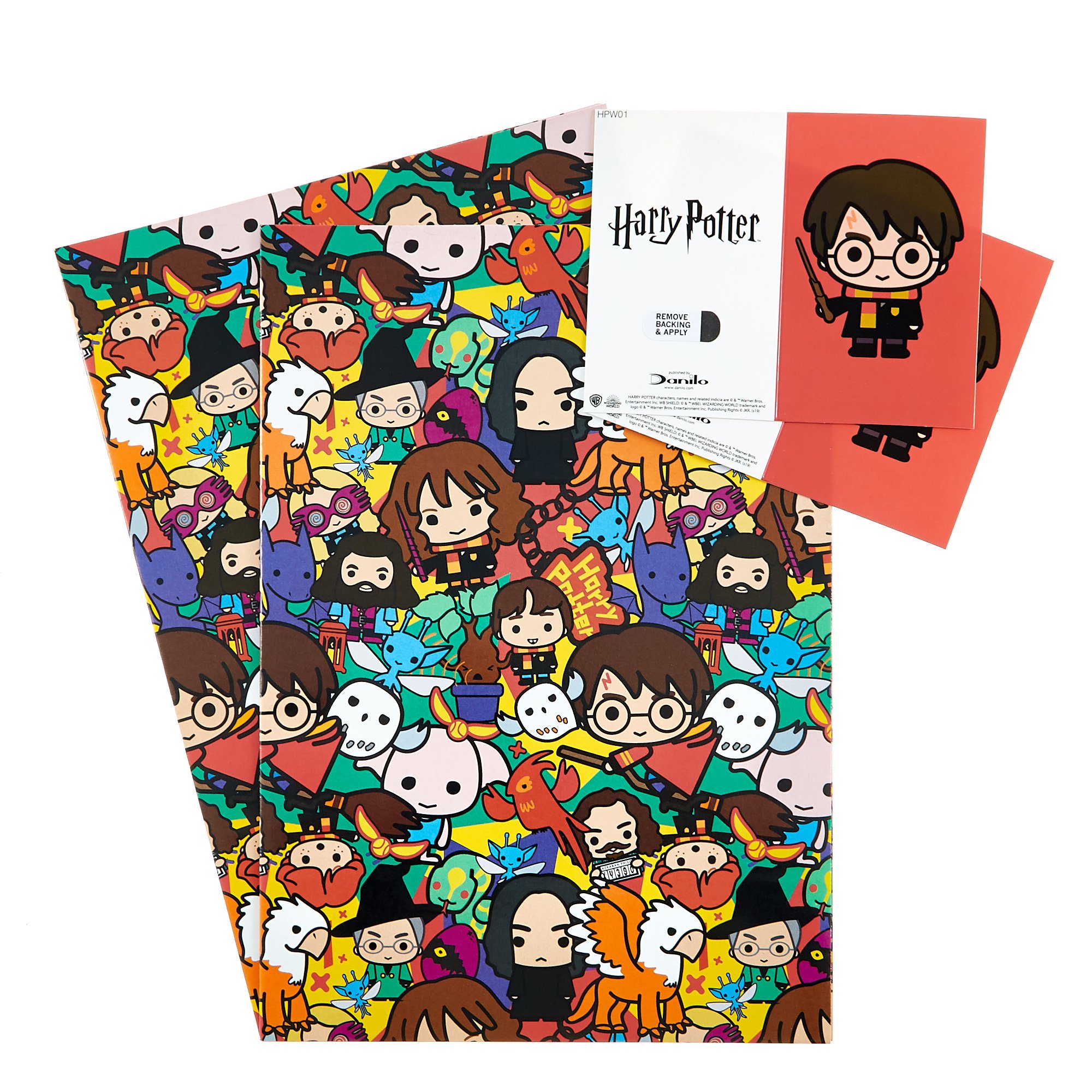 Harry Potter Wrapping Paper & Gift Tags - Pack of 2