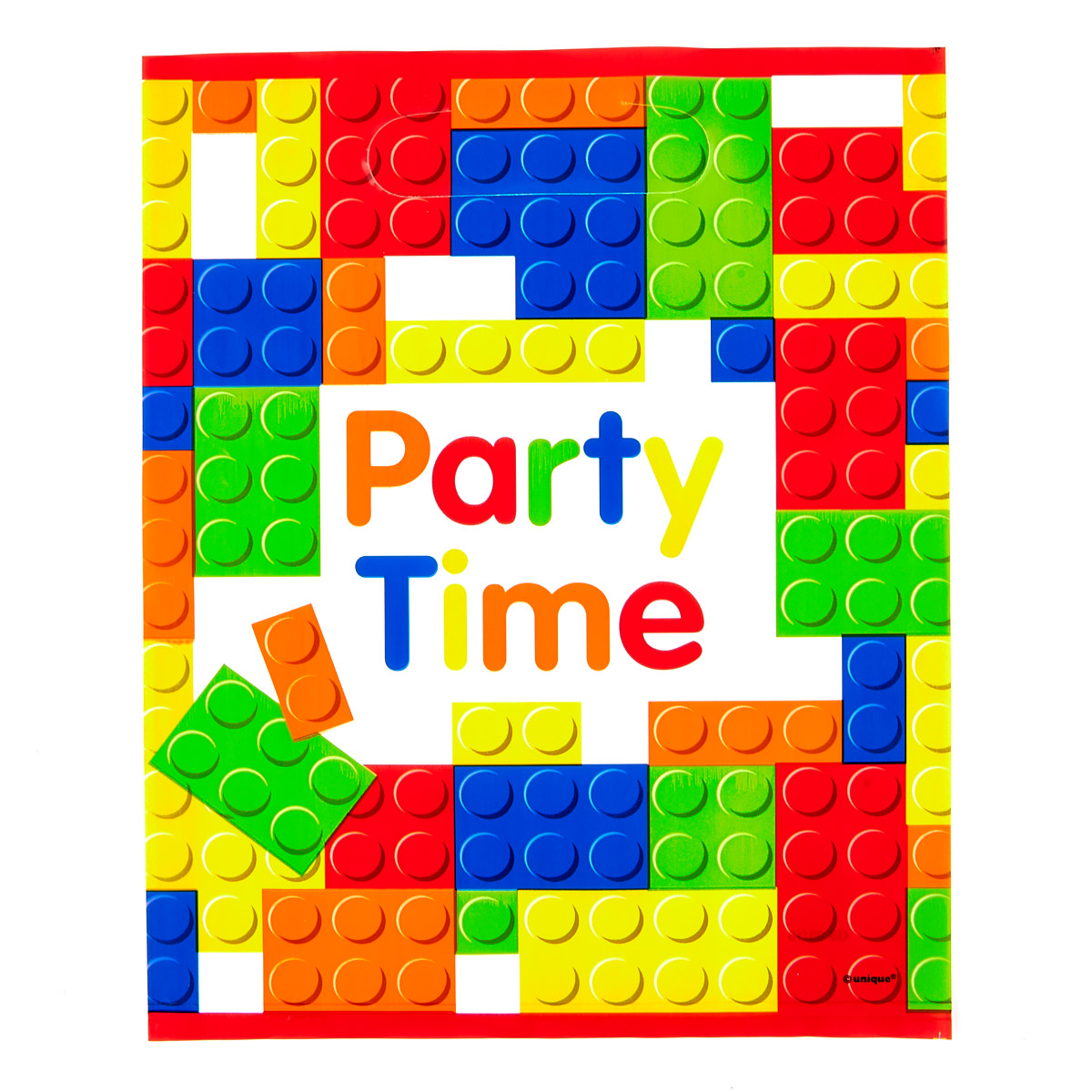 Birthday Building Blocks Party Tableware & Decoration Bundle - 16 Guests