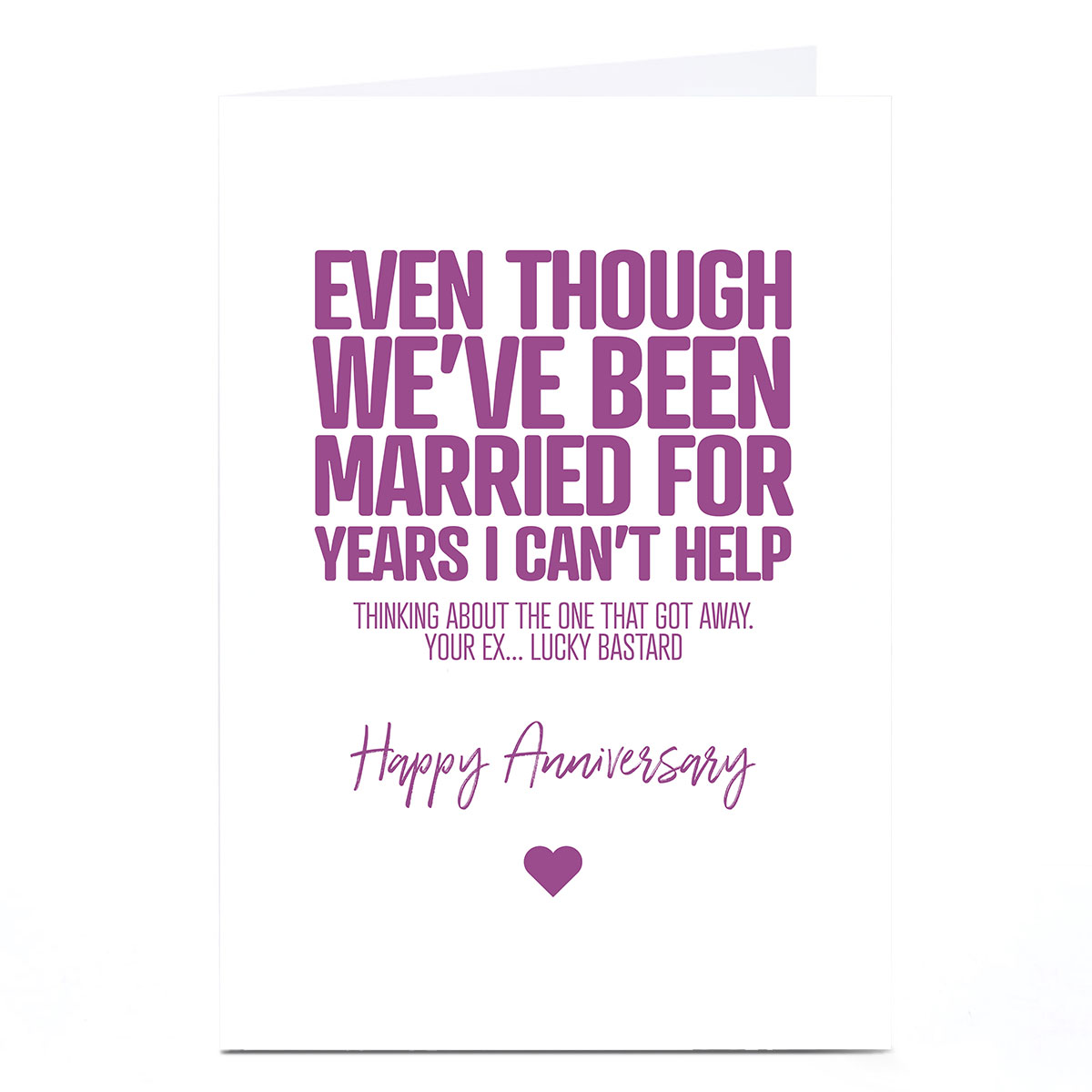 Personalised Punk Cards Anniversary Card - Lucky