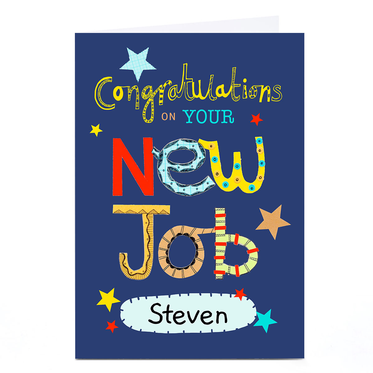 Personalised Lindsay Loves To Draw Card - Congrats On Your New Job