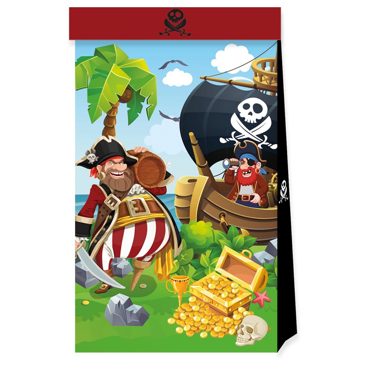 Island Pirates Party Tableware & Decorations Bundle - 16 Guests