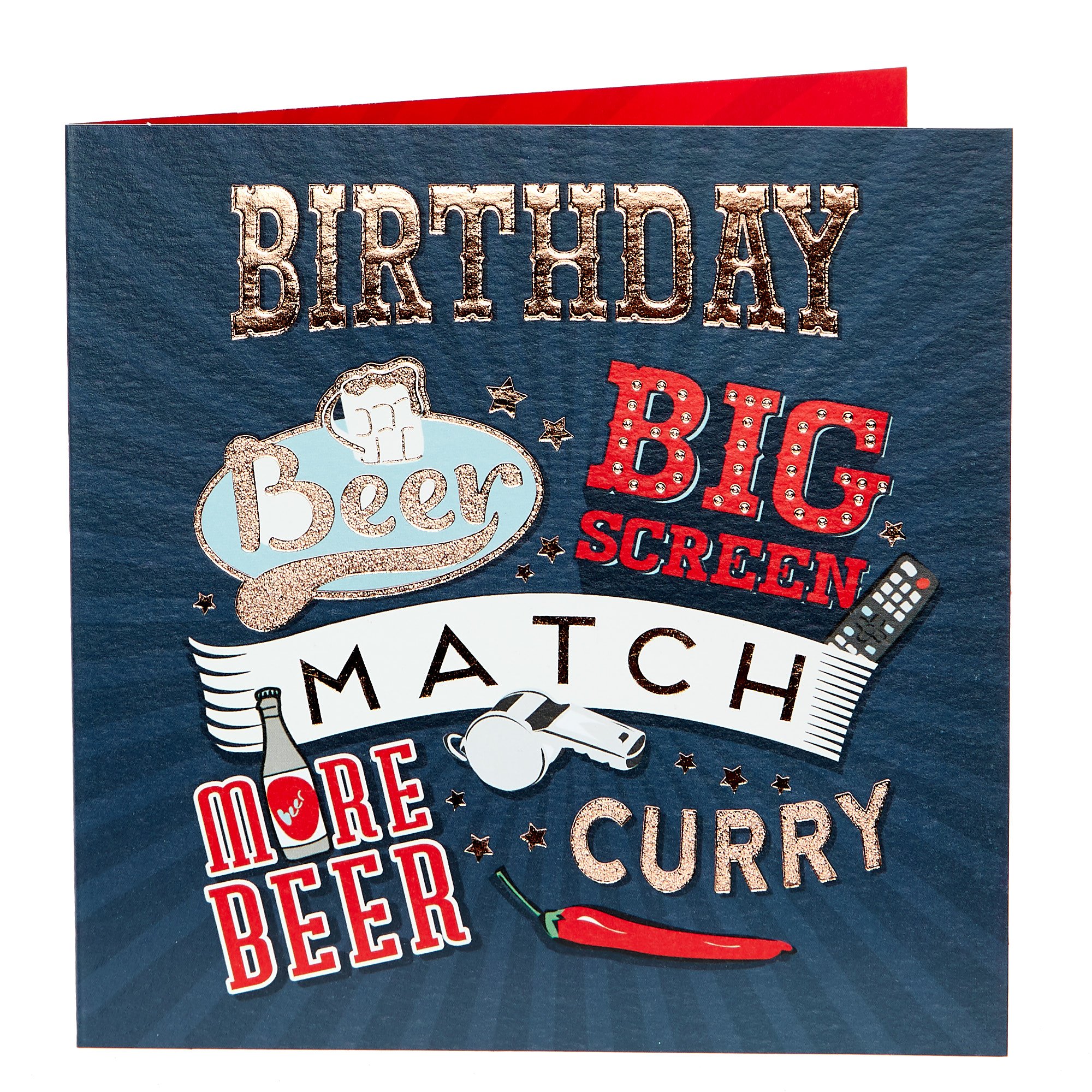 Birthday Card - Beer & Curry