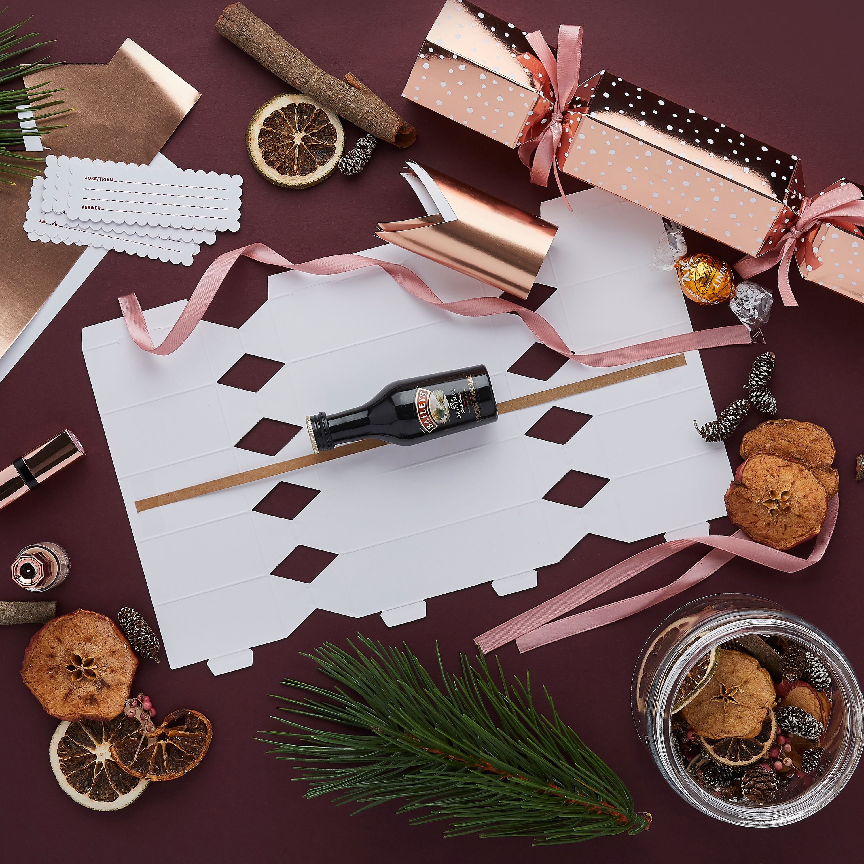 DIY Rose Gold Cracker Kit - Pack of 6