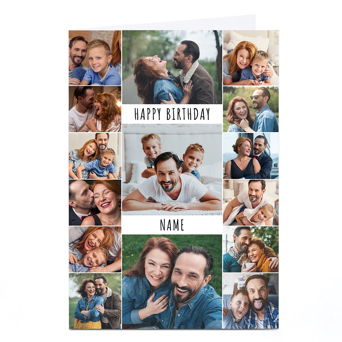 Photo Upload Card - 15 Photos with Editable Text