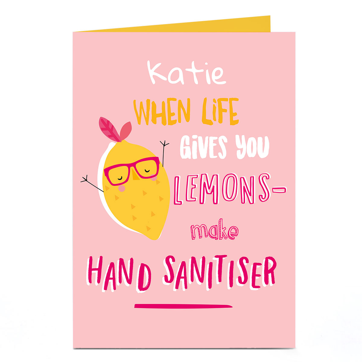 Personalised Card - Make Hand Sanitiser