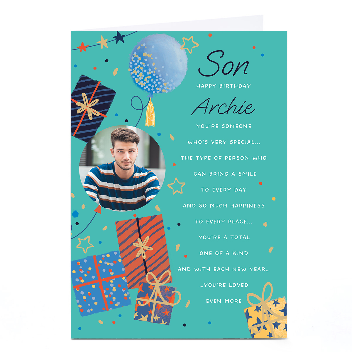 Photo Birthday Card - One of a Kind, Son