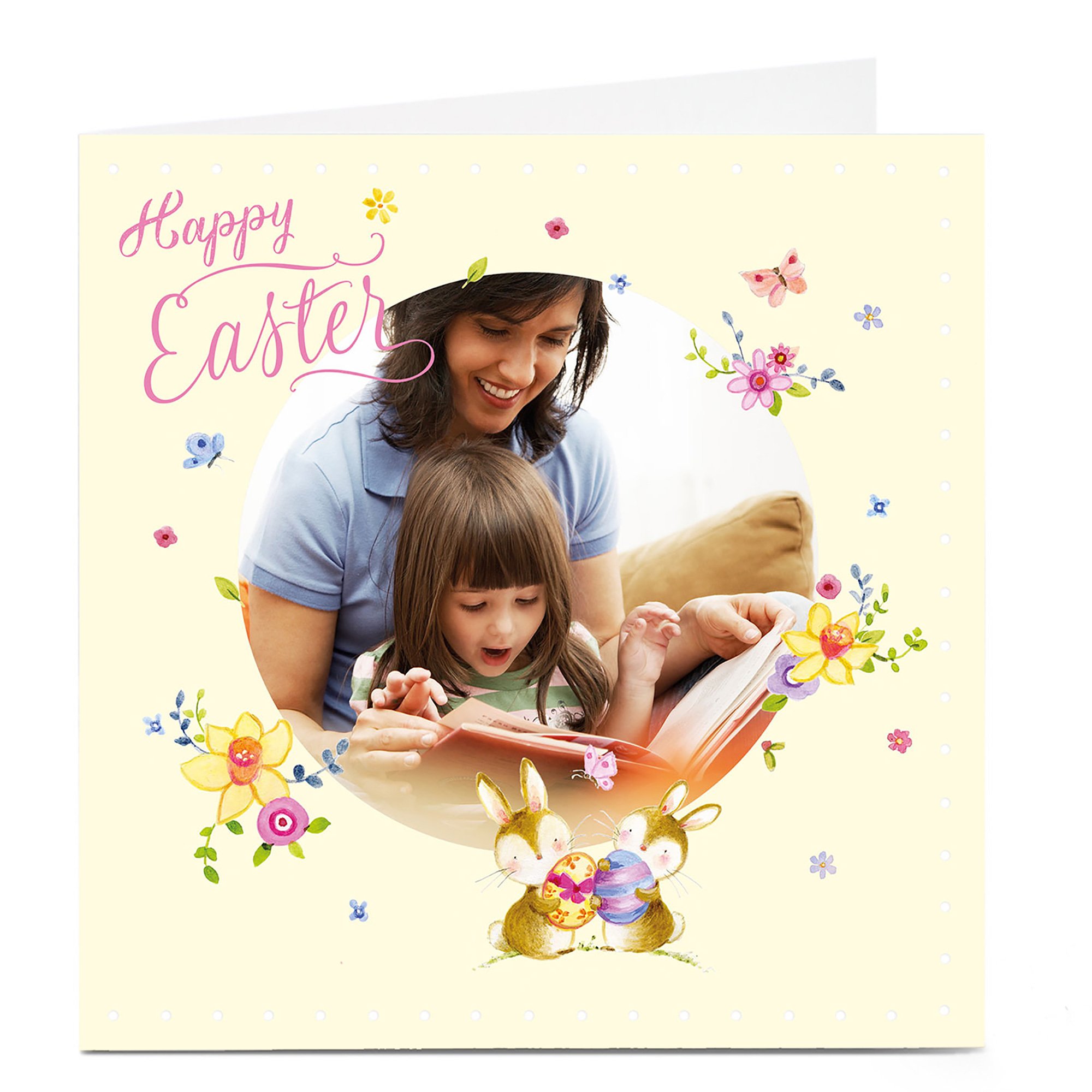 Photo Upload Easter Card - Easter Bunnies