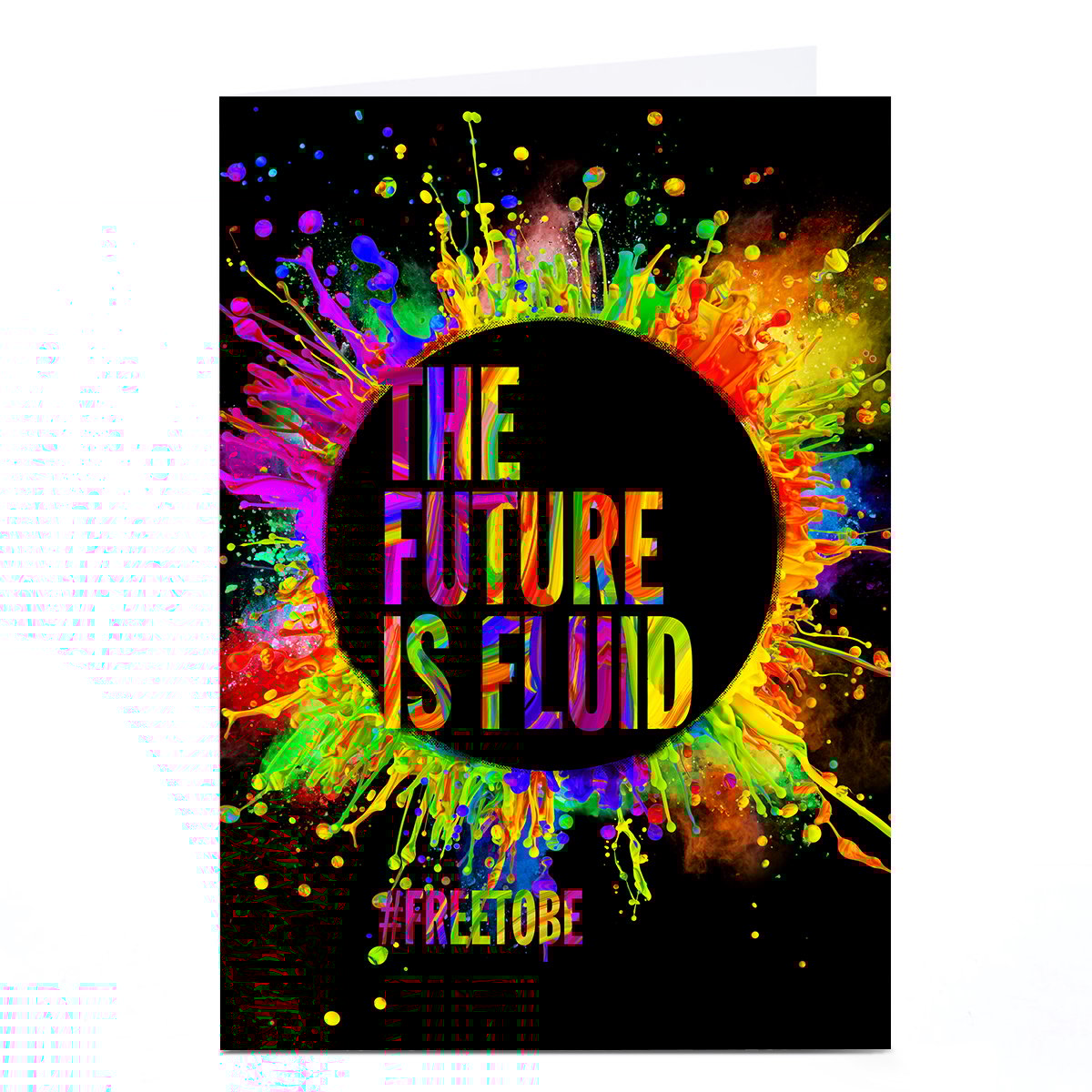 Personalised Pride LGBTQ+ Card - Future is Fluid