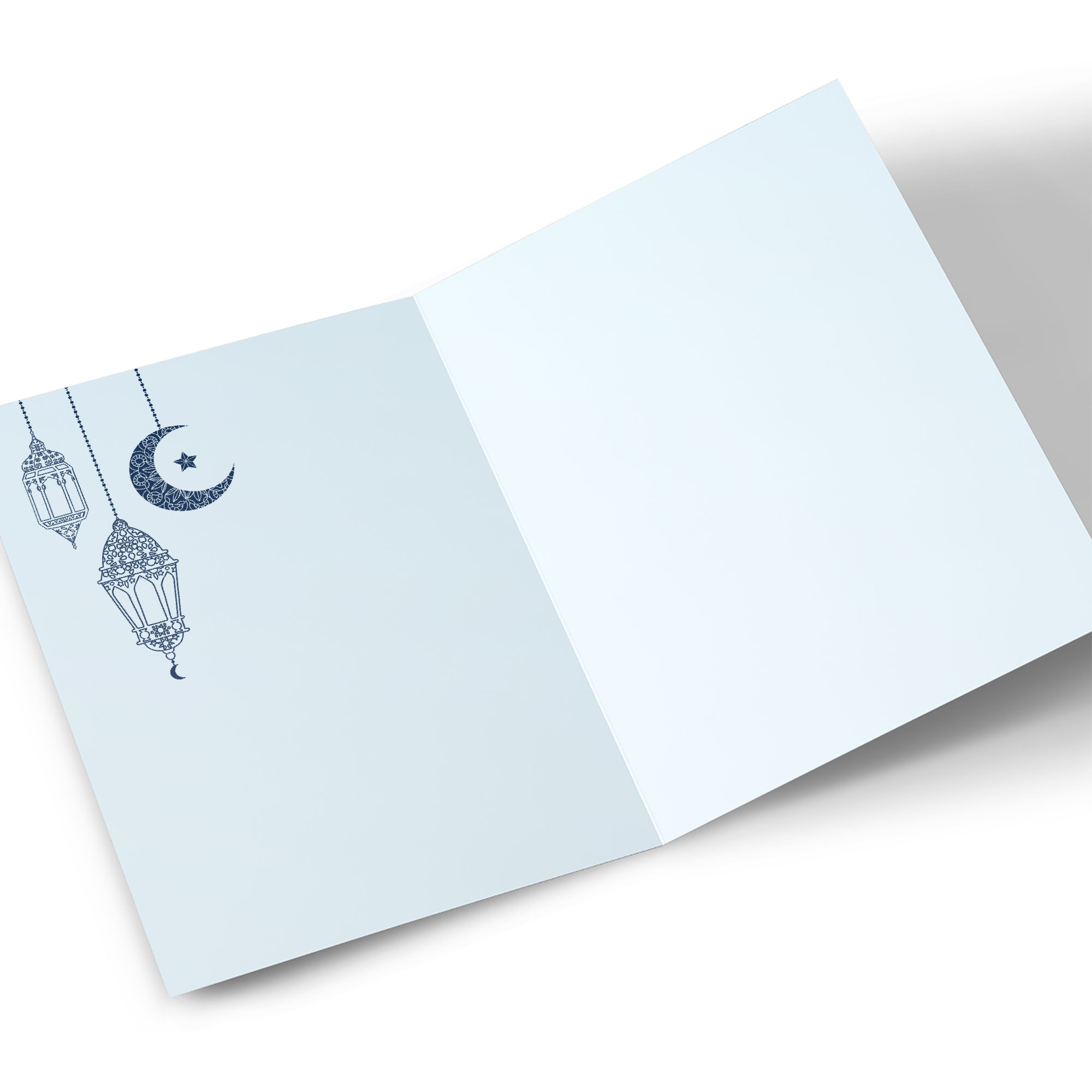 Photo Eid Card - Lanterns and Moon