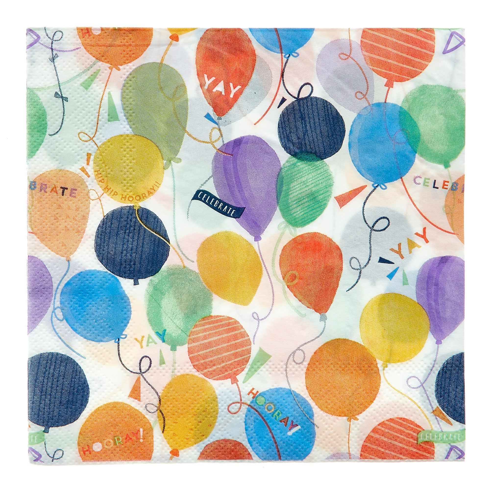 Rainbow Balloons Party Tableware & Decorations Bundle - 8 Guests