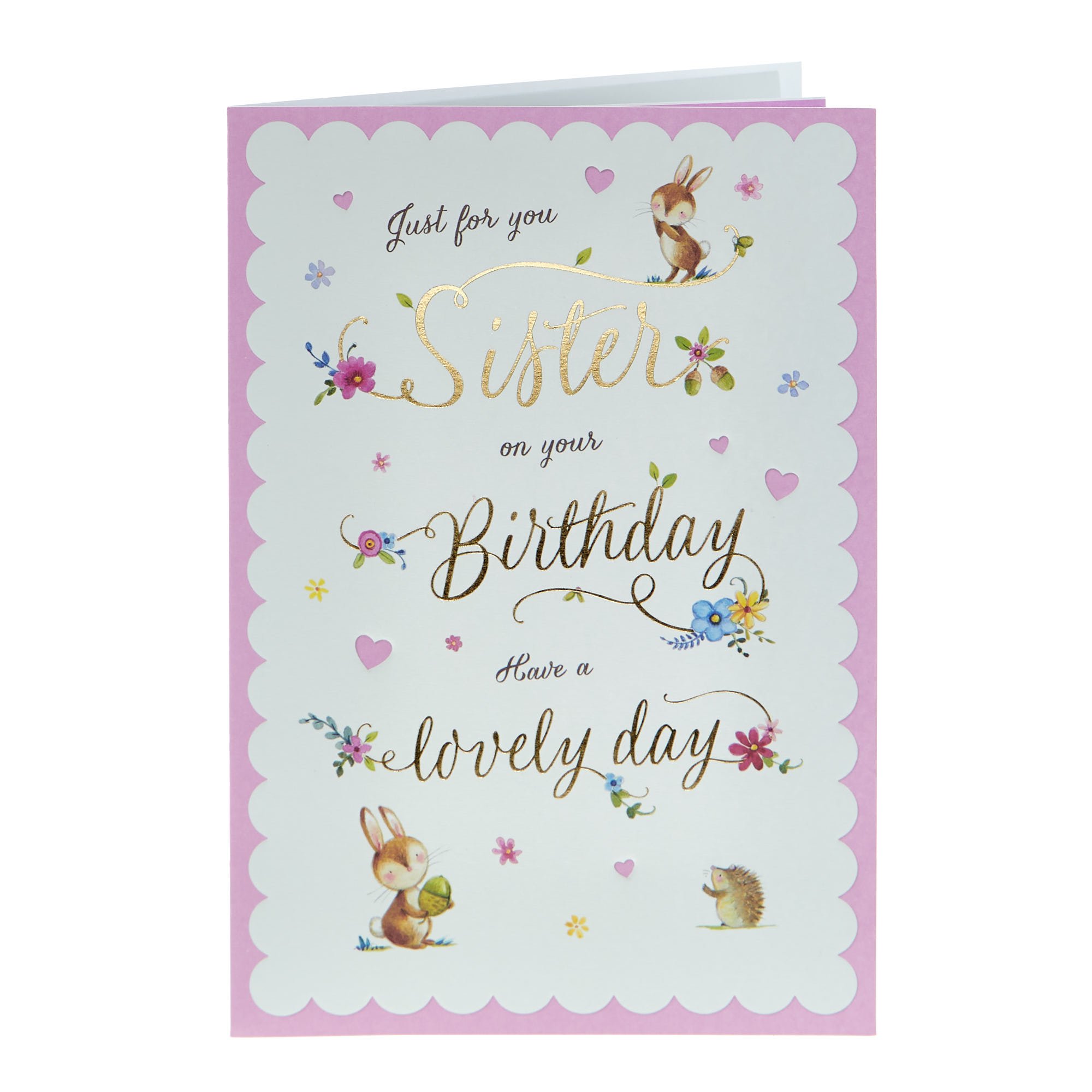 Birthday Card - Sister Woodland Animals 