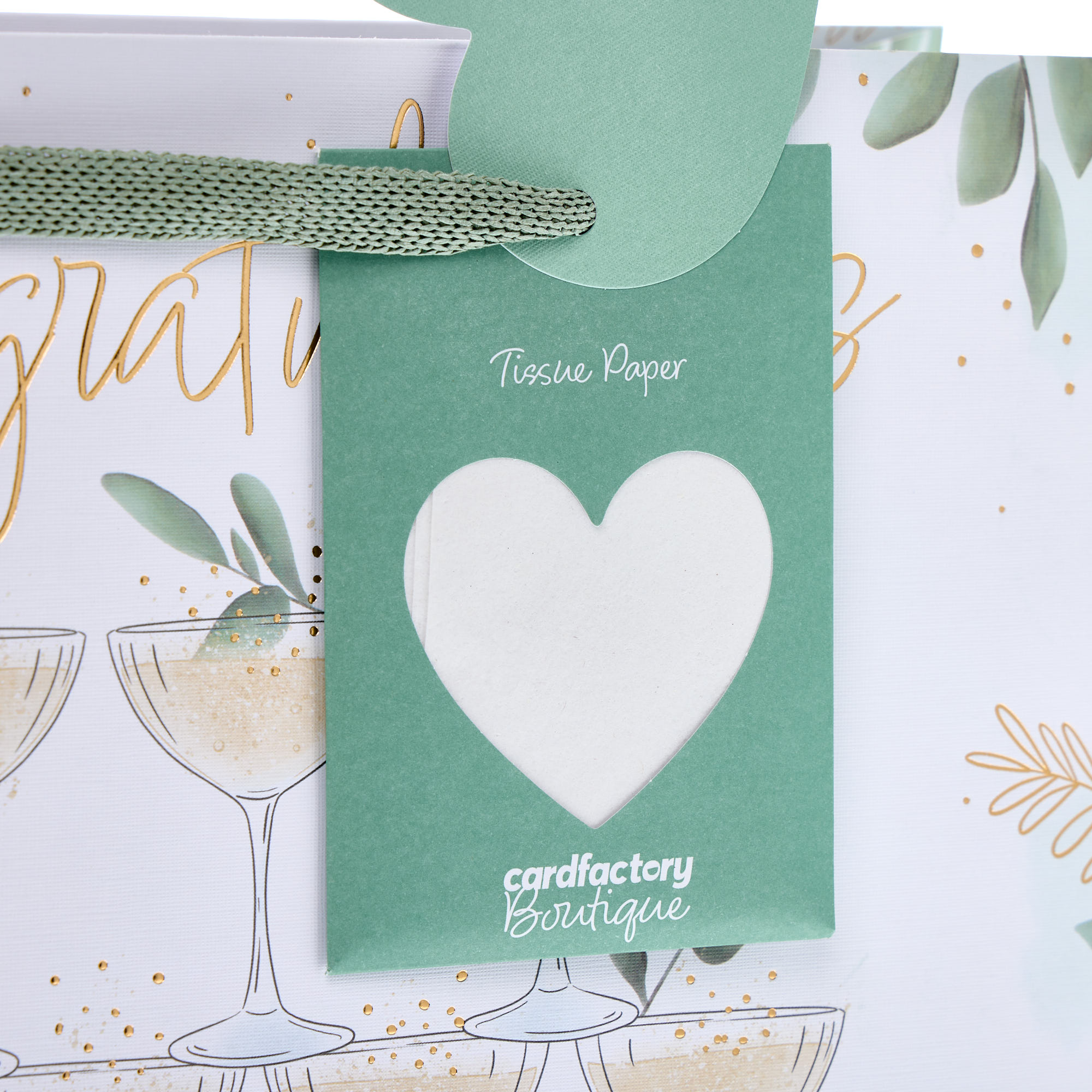 Wedding Foliage Large Landscape Gift Bag With Tissue Paper