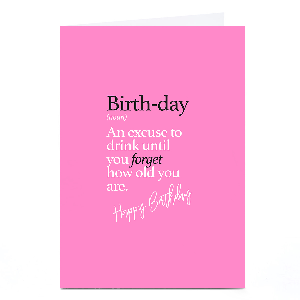 Personalised Punk Birthday Card - Birth-Day
