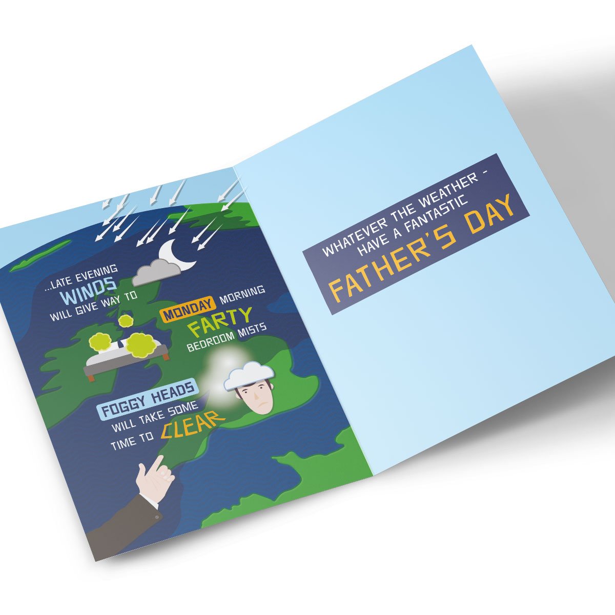 Personalised Father's Day Card - Forecast