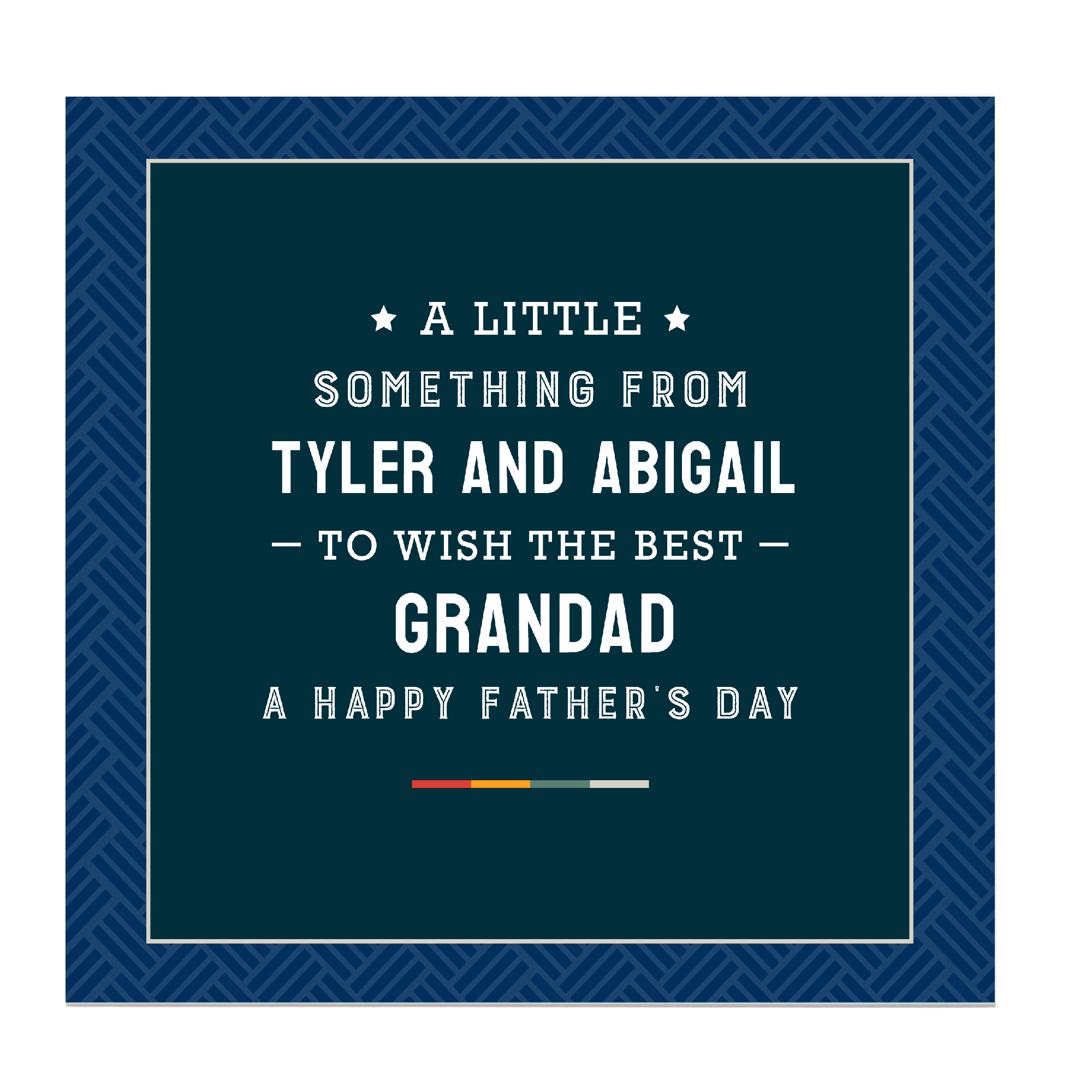 Personalised Father's Day Belgian Chocolates - A Little Something | Card Factory