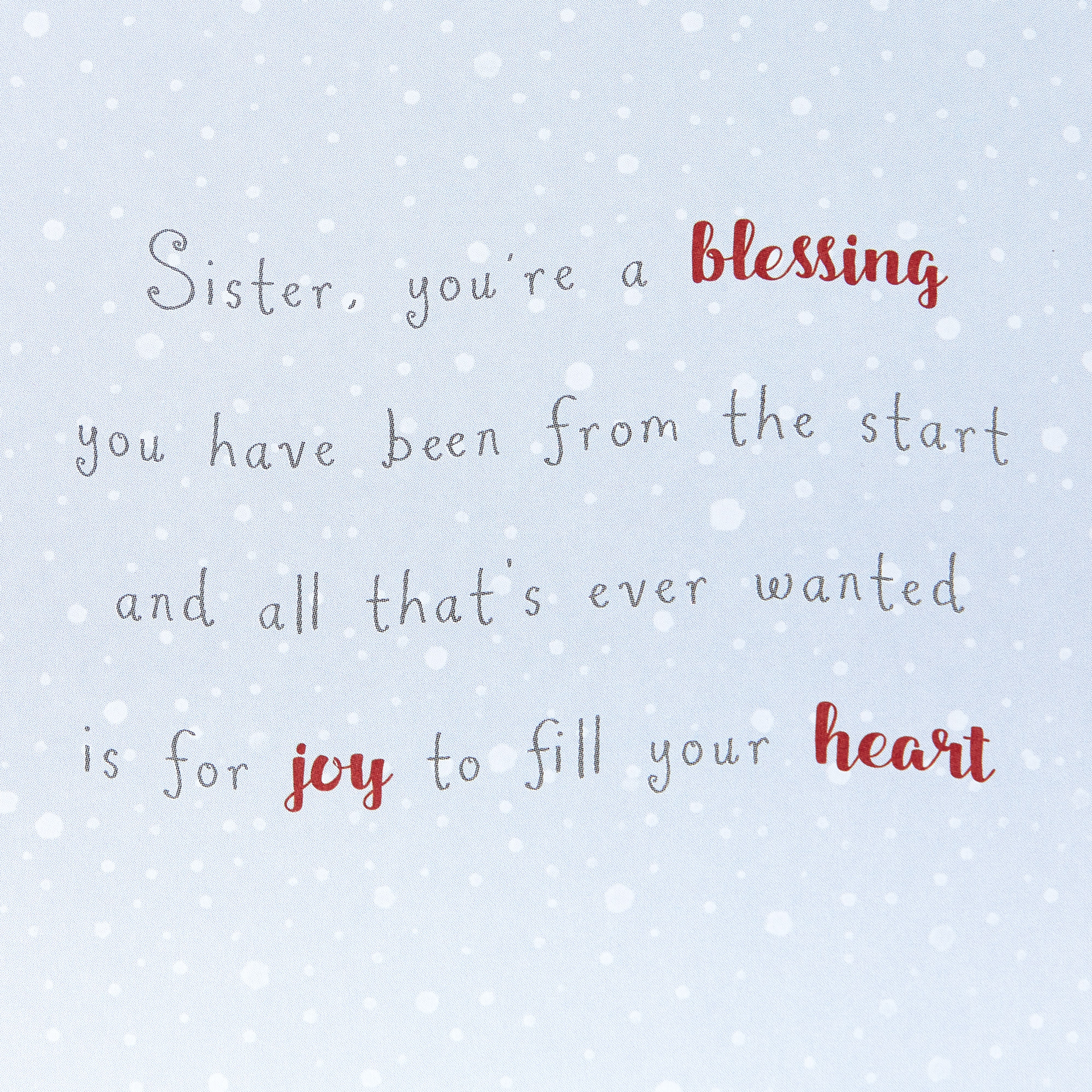 Christmas Card - Sister, Cute Bear