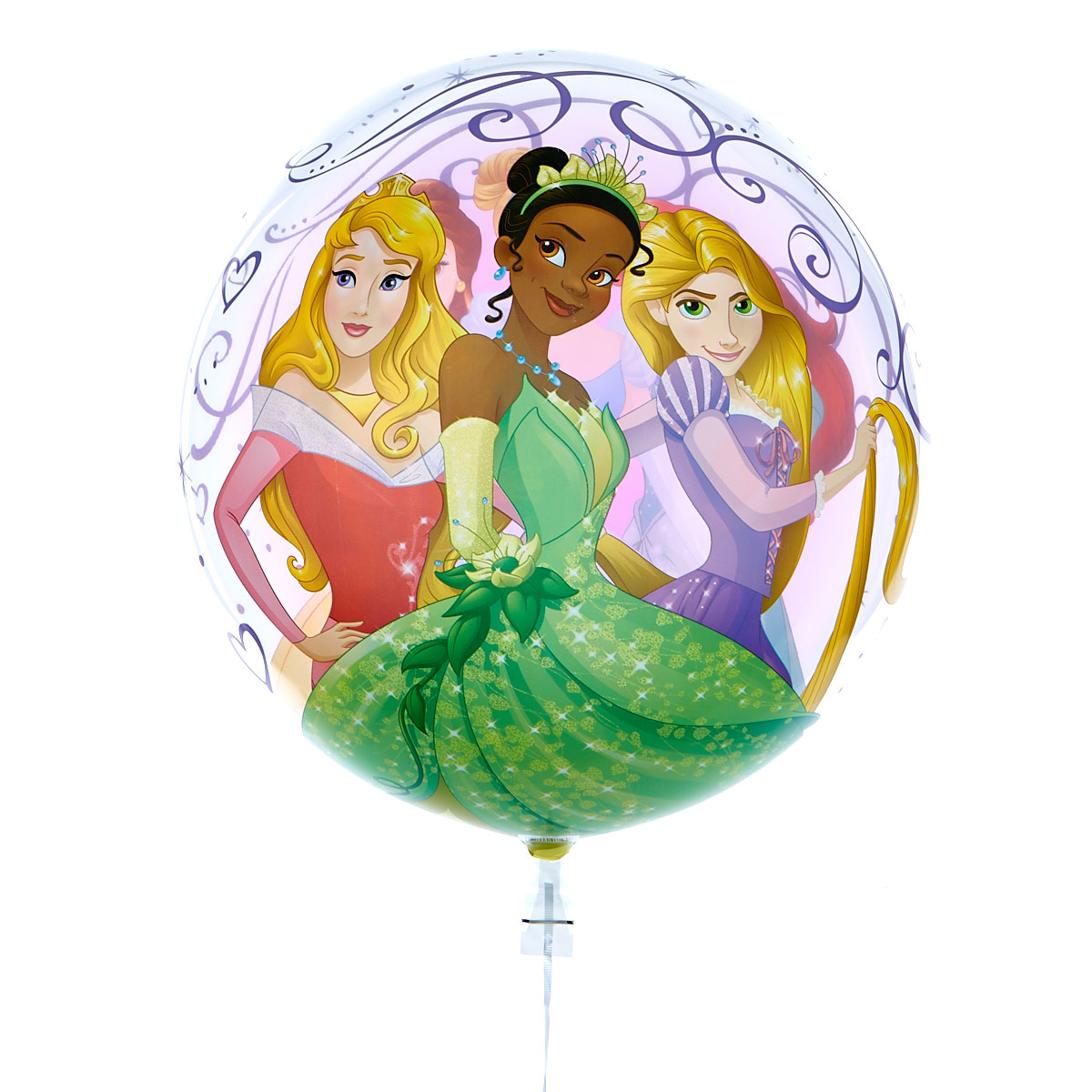 22-Inch Bubble Balloon - Disney Princesses - DELIVERED INFLATED!