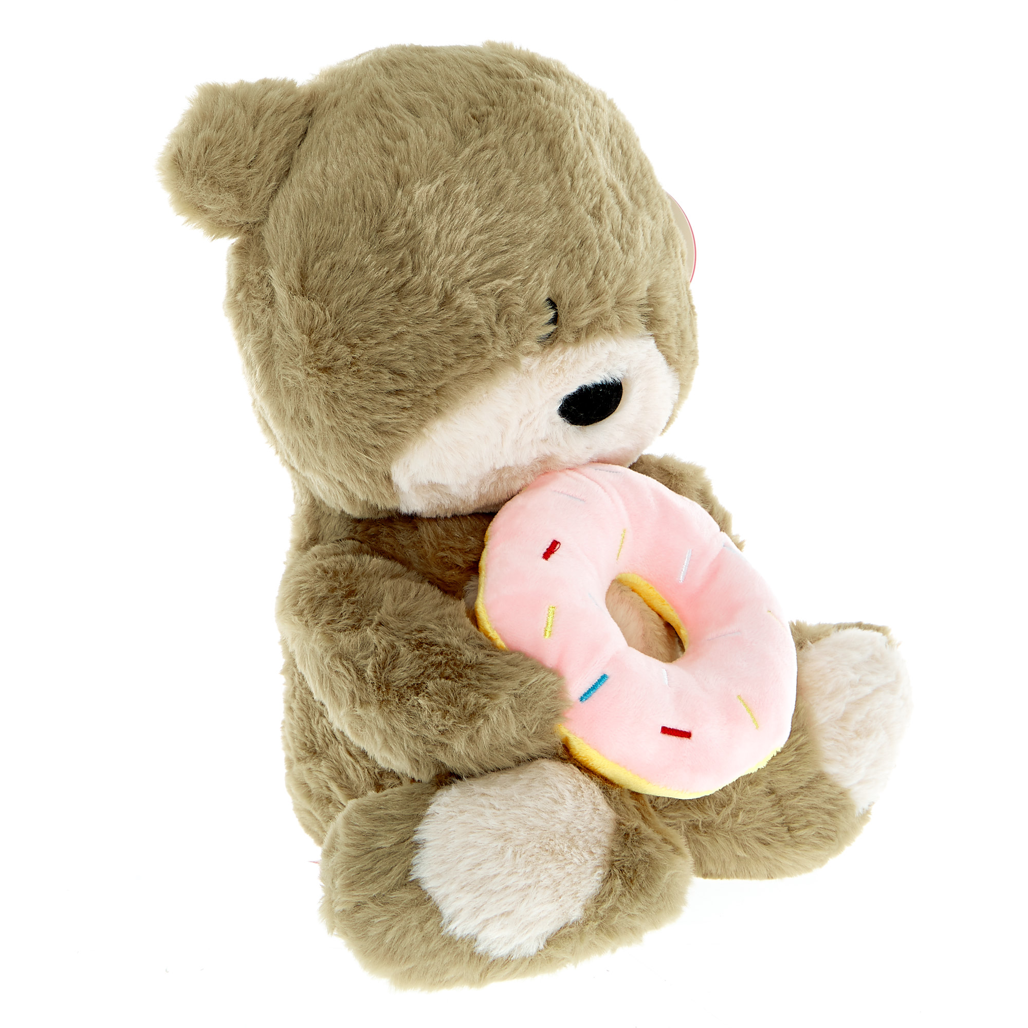 Hugs Bear With Donut Soft Toy