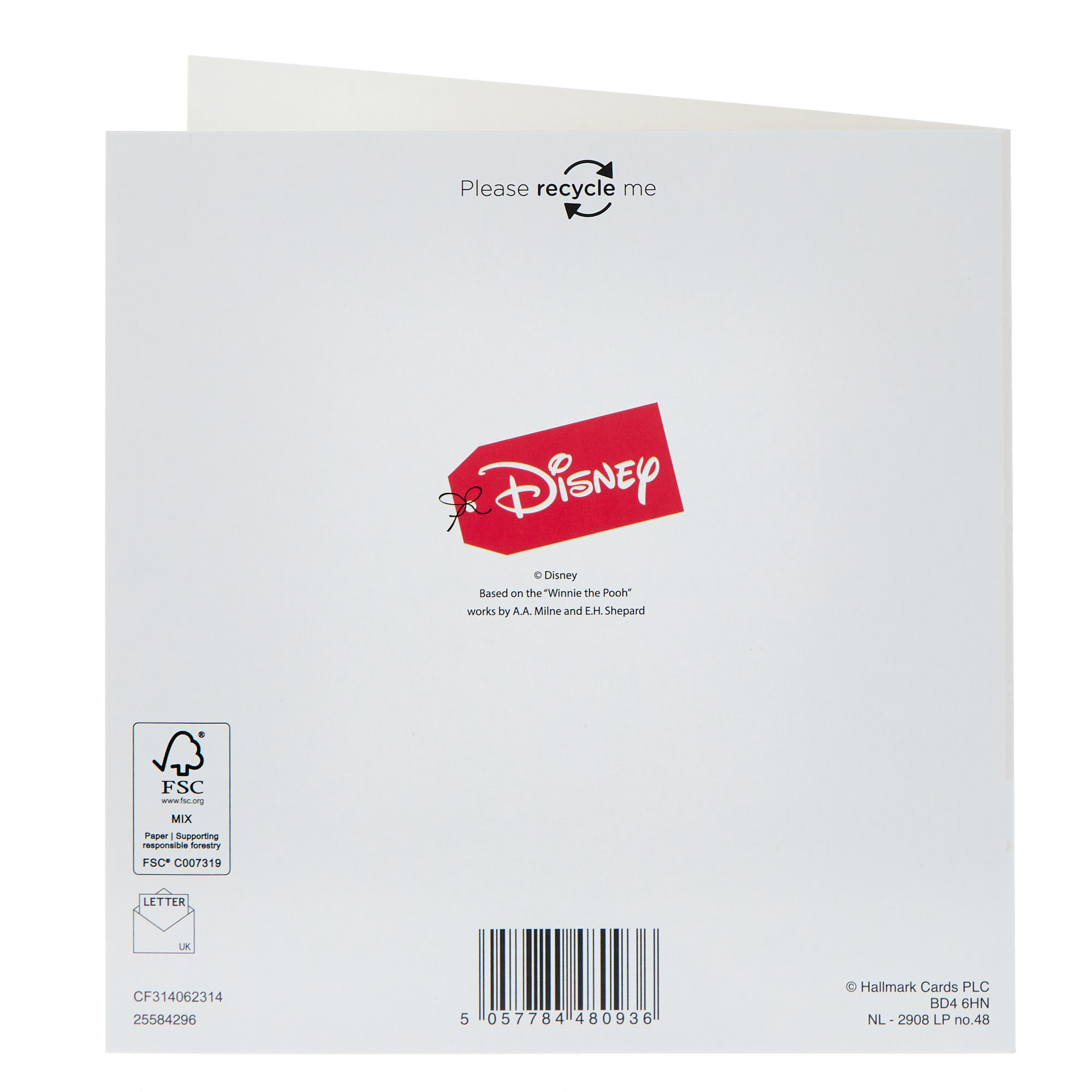 Disney Winnie The Pooh Christmas Card