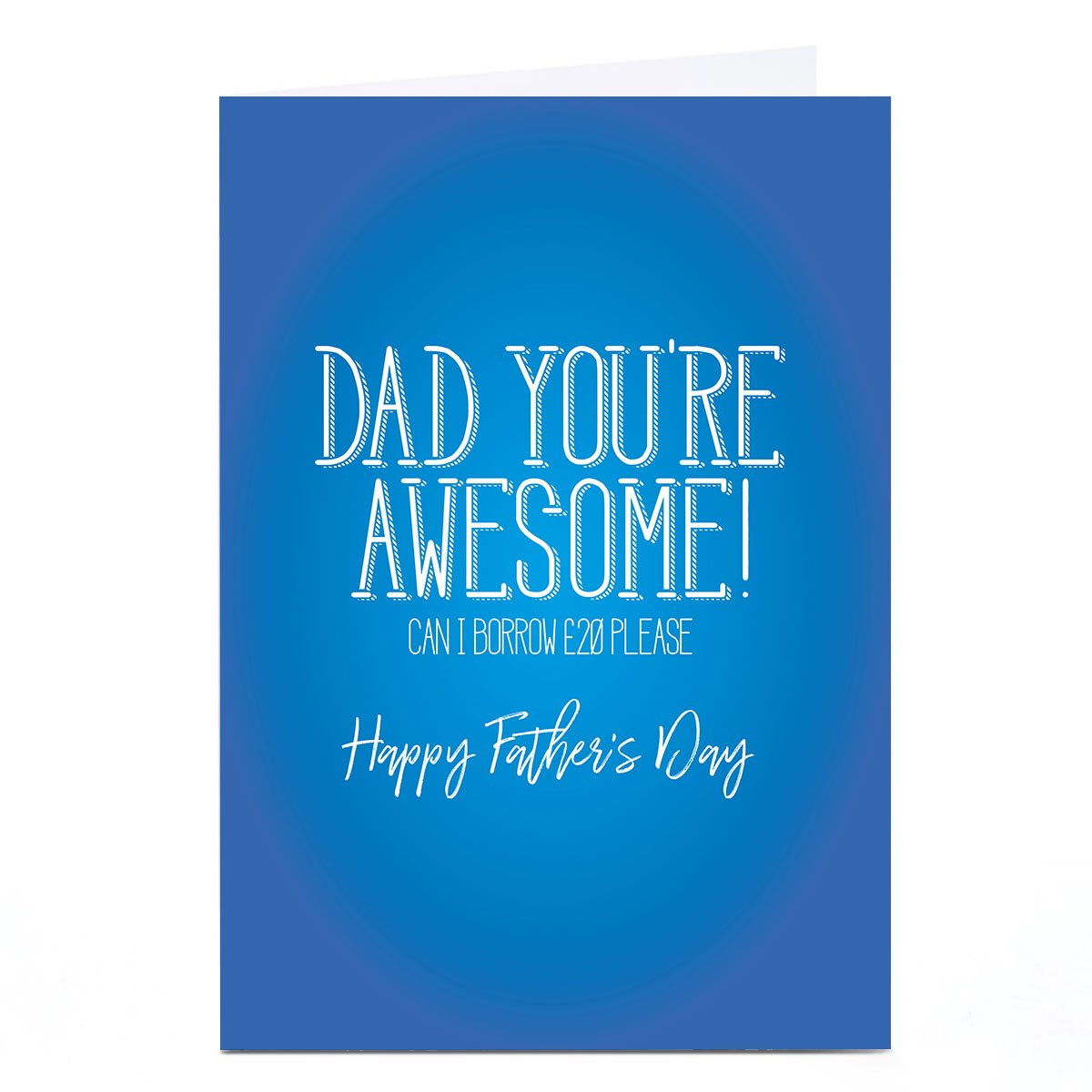 Personalised Punk Father's Day Card - Dad You're Awesome