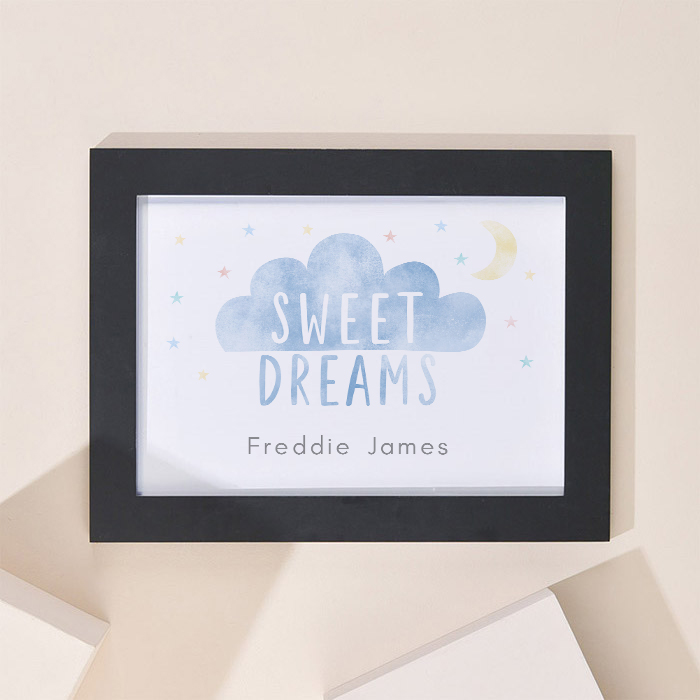 Personalised Sweet Dreams Landscape Framed Print