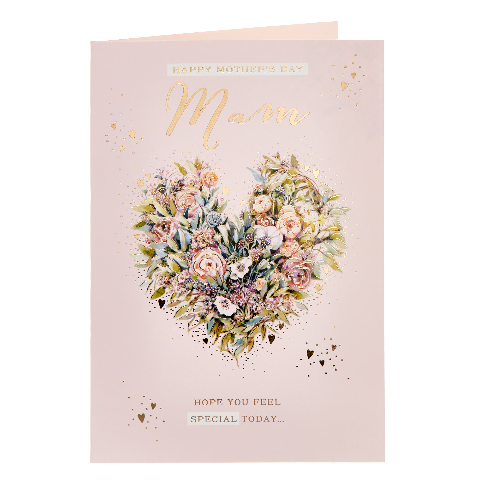 Mam Floral Heart Mother's Day Card