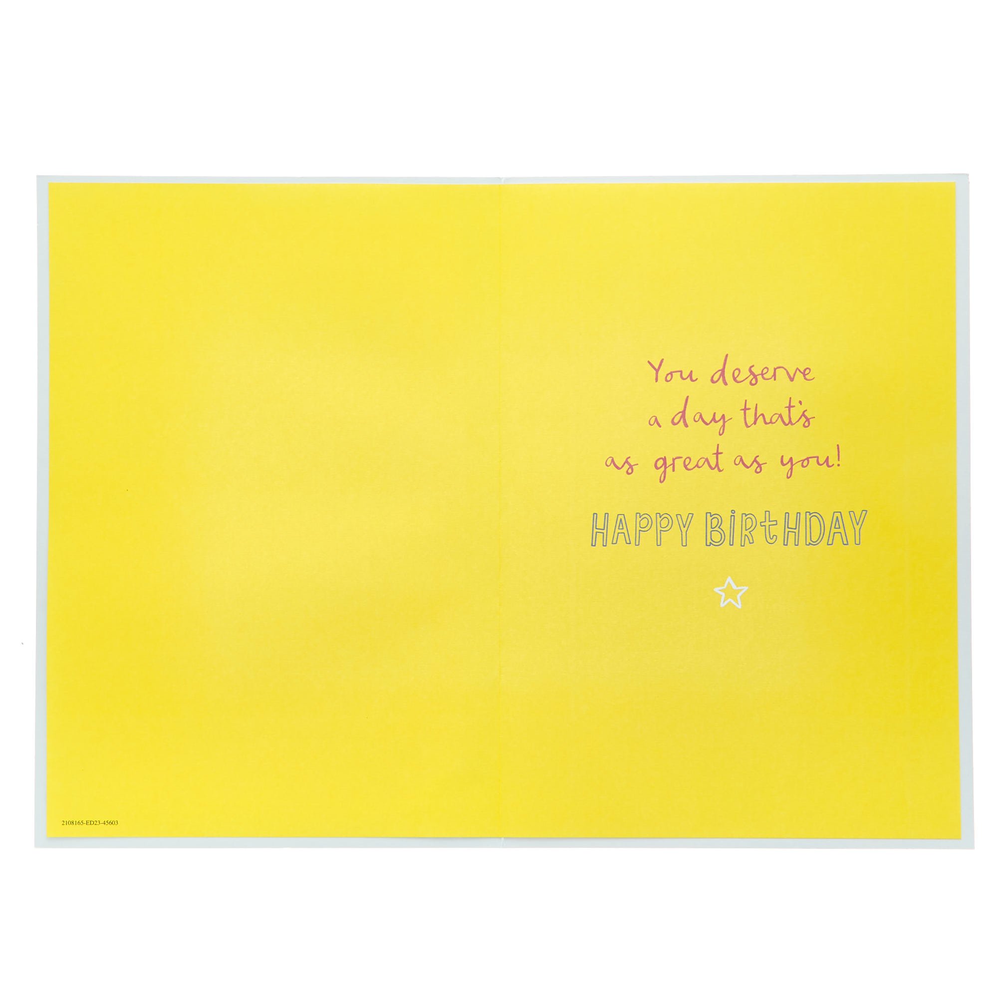 Uncle Funcle Yellow & Blue Birthday Card