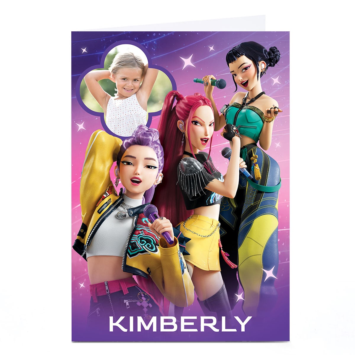 Photo Birthday Card - K-Pop Demon Hunters