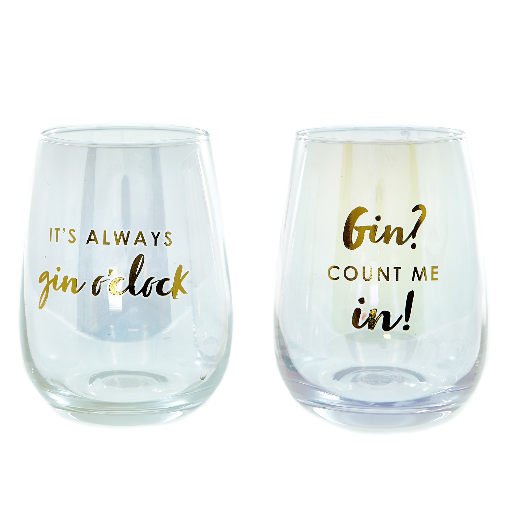 Fun Times! Set Of 2 Gin Glasses|Glassware