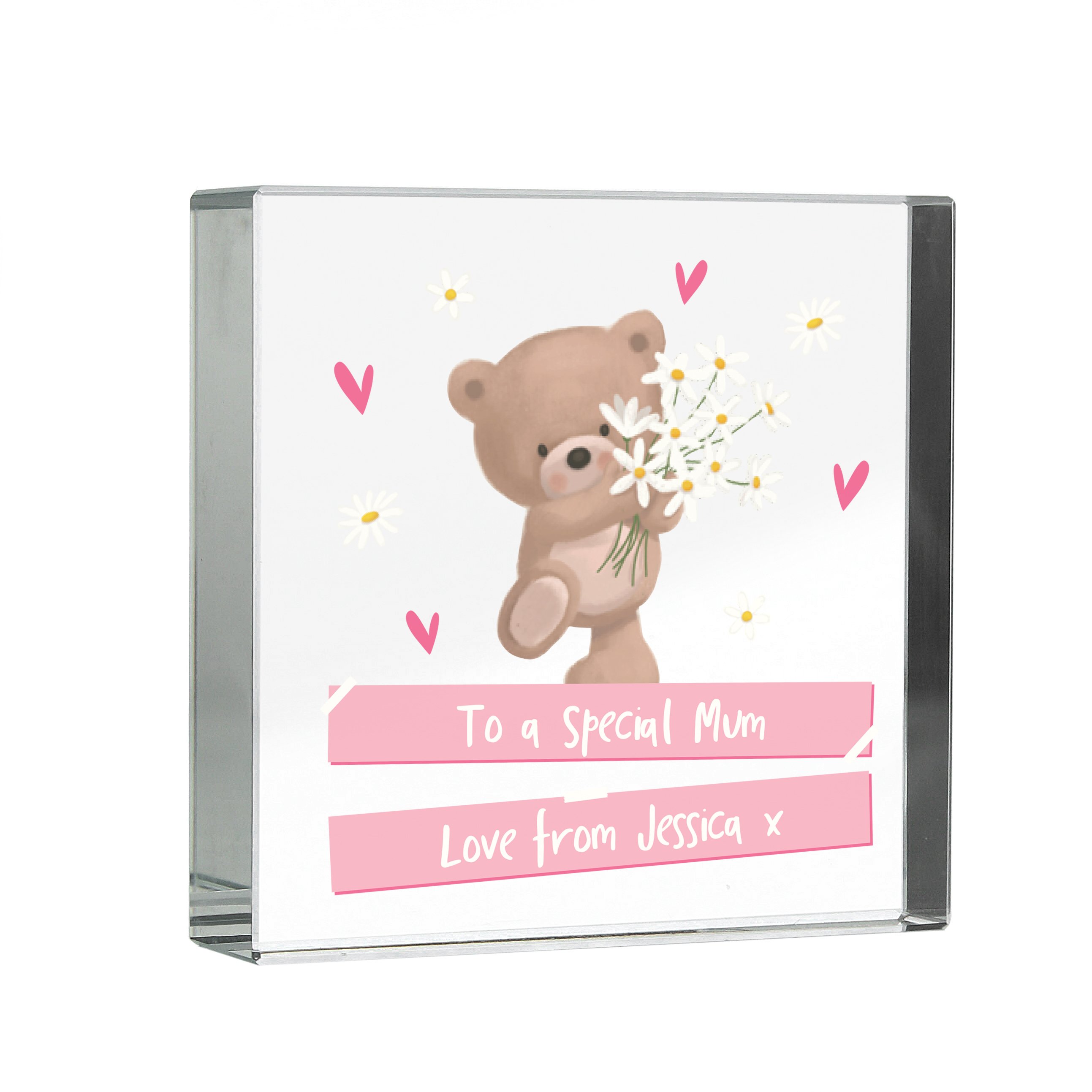 Personalised Hugs Crystal Token
