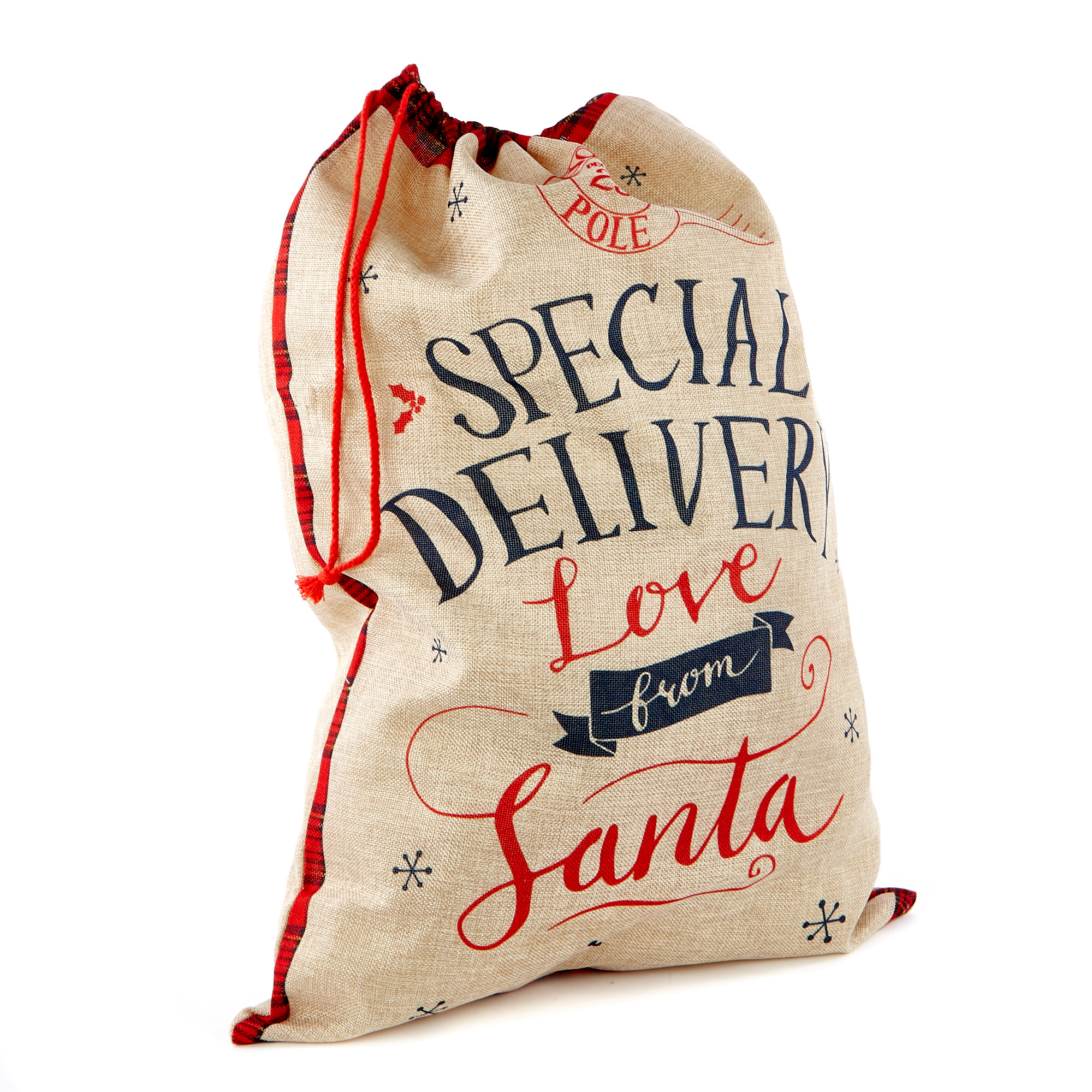 Hessian Christmas Sack - Hand Delivered By Santa
