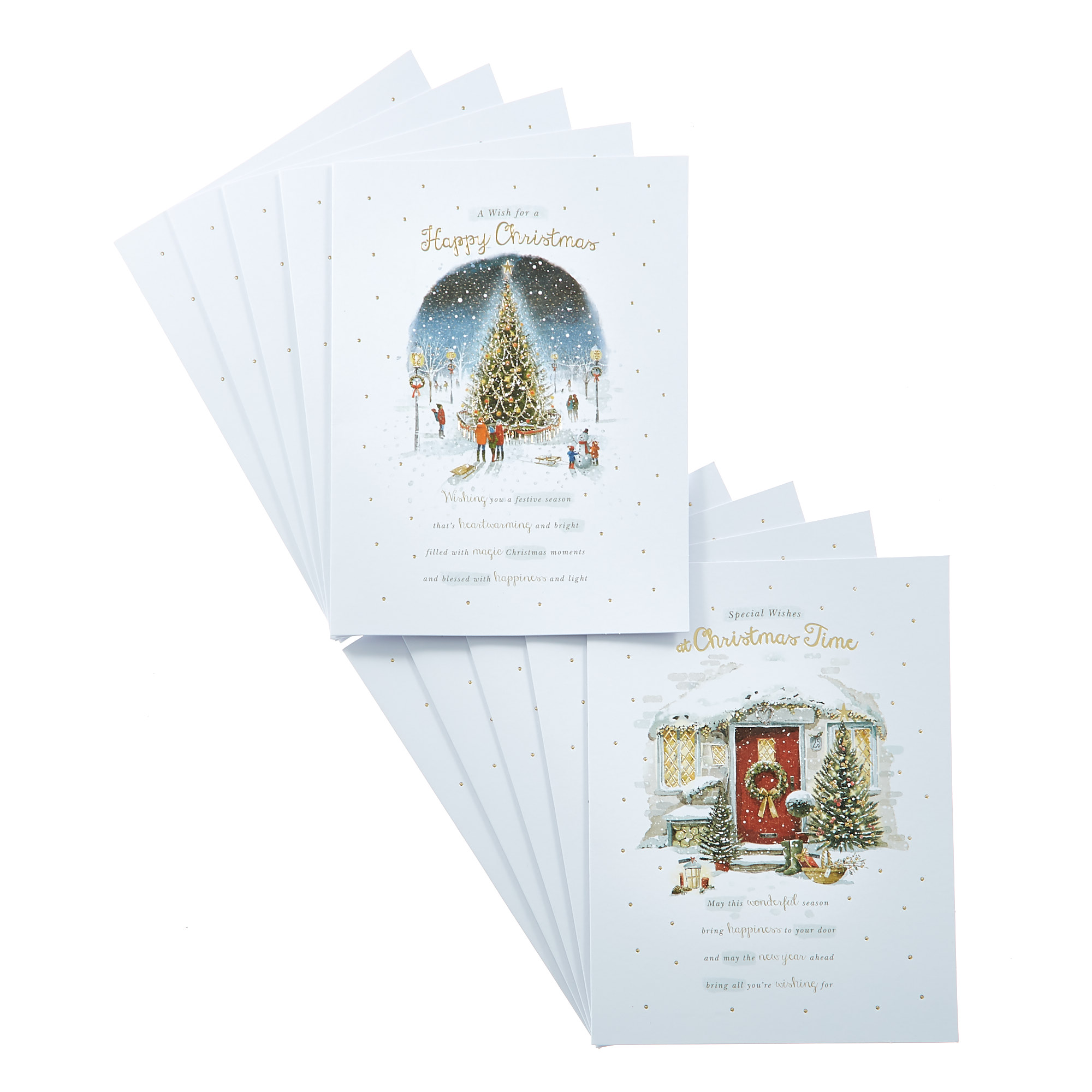 Box Of Deluxe Festive Home Charity Christmas Cards - 2 Designs 
